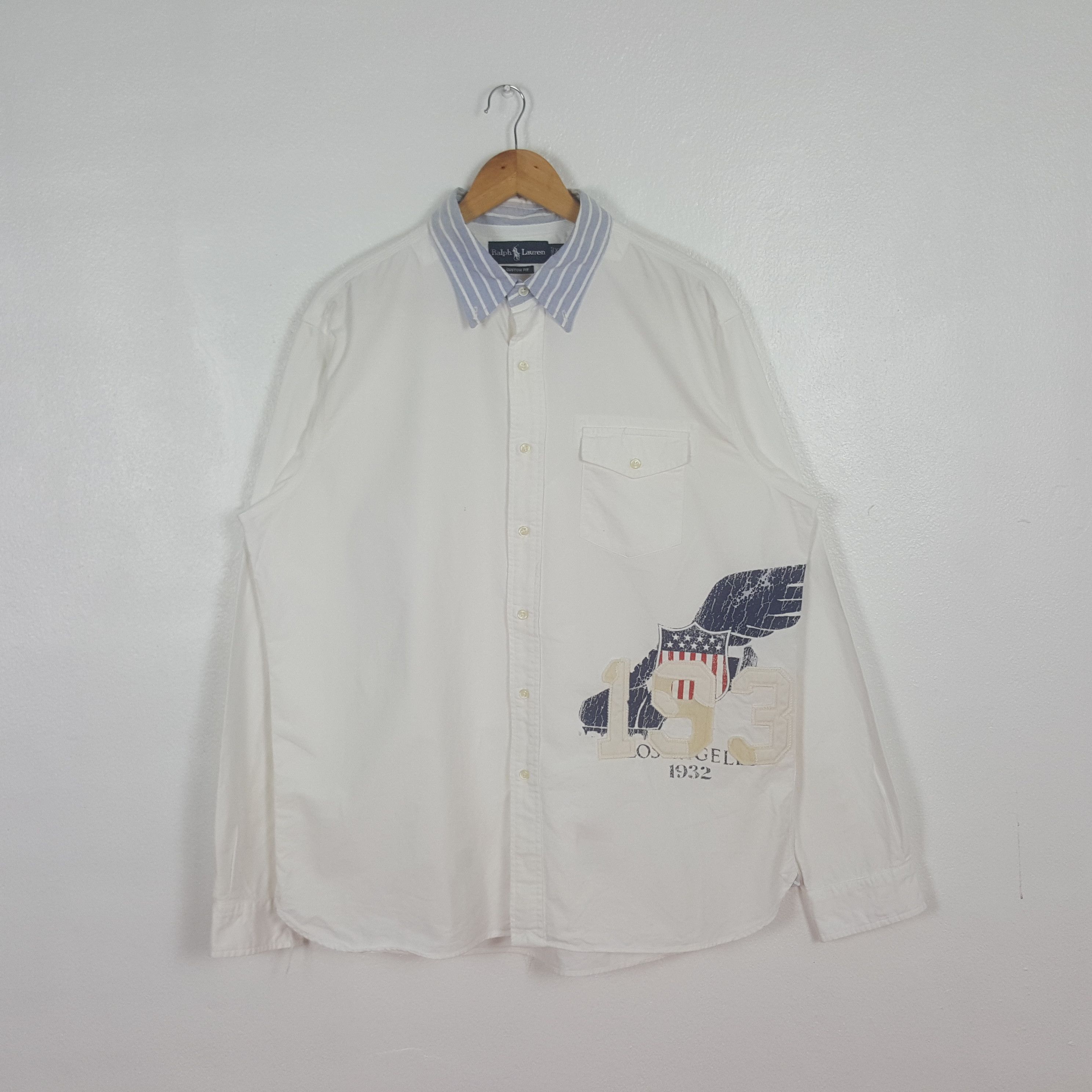 Ralph Lauren Vintage Ralph Lauren American 1932 Shirt Button Up C319N21 Size US XXL / EU 58 / 5 - 1 Thumbnail