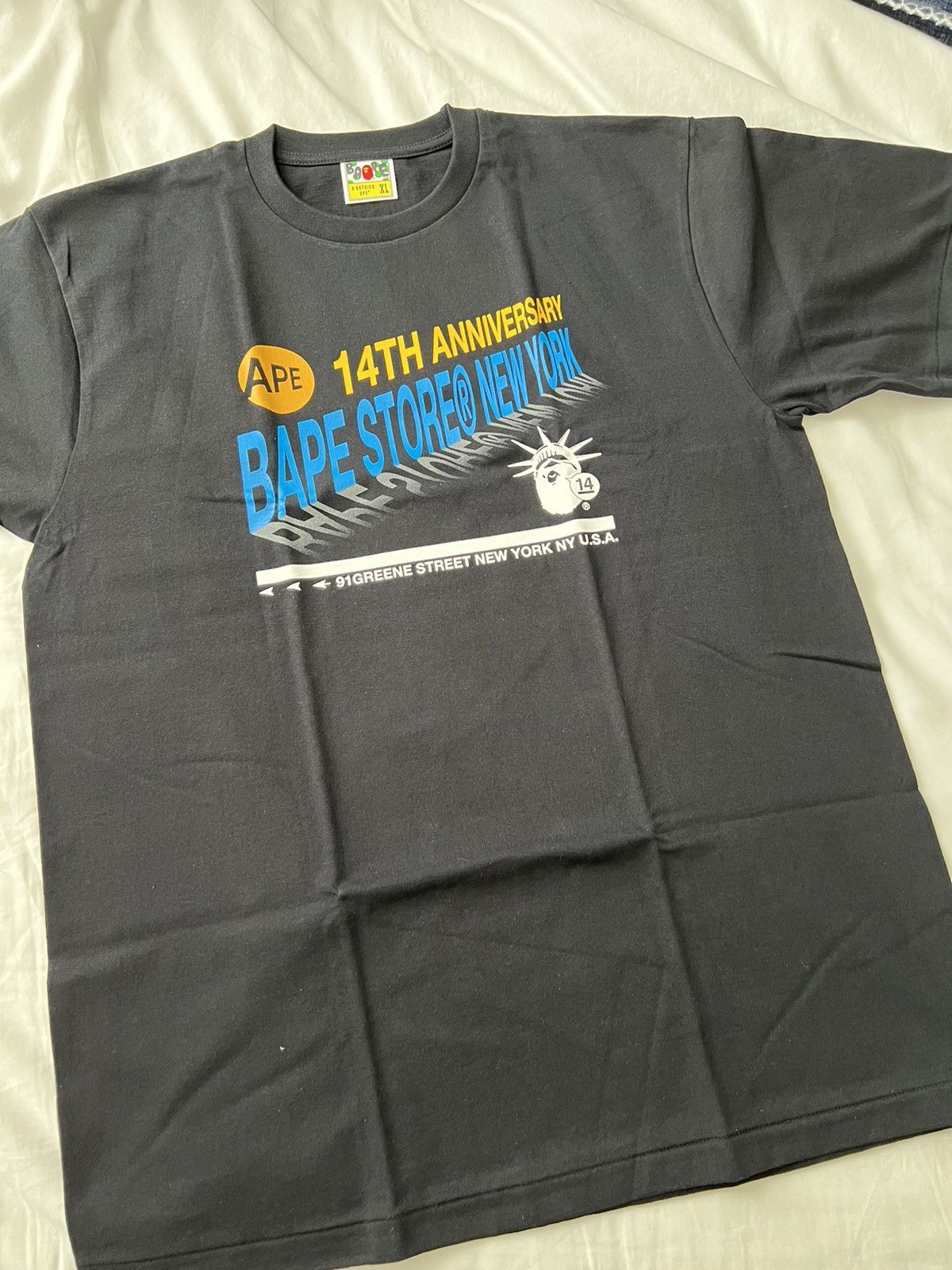 Bape BAPE NEW YORK 14TH ANNIVERSARY TEE Size US XL / EU 56 / 4 - 3 Thumbnail