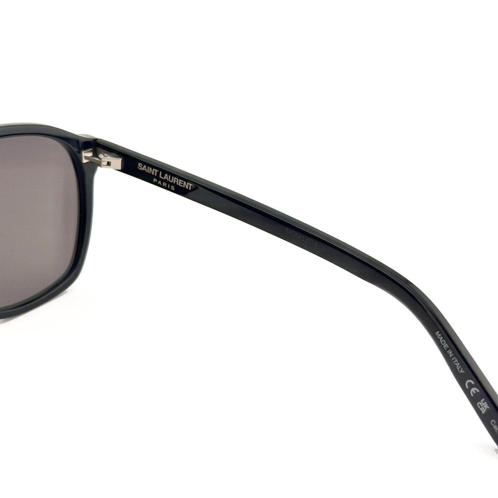 Saint Laurent Paris SAINT LAURENT DUNE SL 596 SL596 Black Aviator Sunglasses 001 Size ONE SIZE - 7 Thumbnail