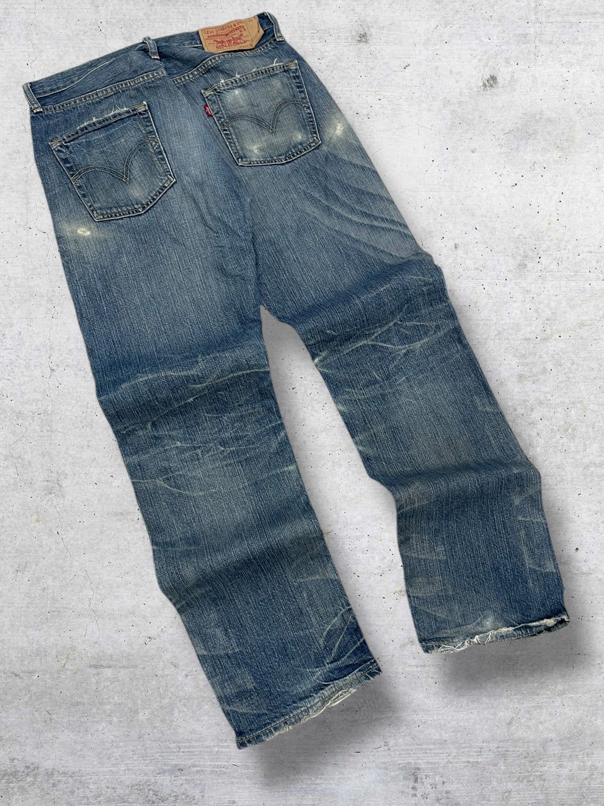 Levi's Vintage Clothing VINTAGE 501 LEVIS USA DESIGNER 90S OG DISTRESSED MUD STYLE Size US 30 / EU 46 - 9 Thumbnail