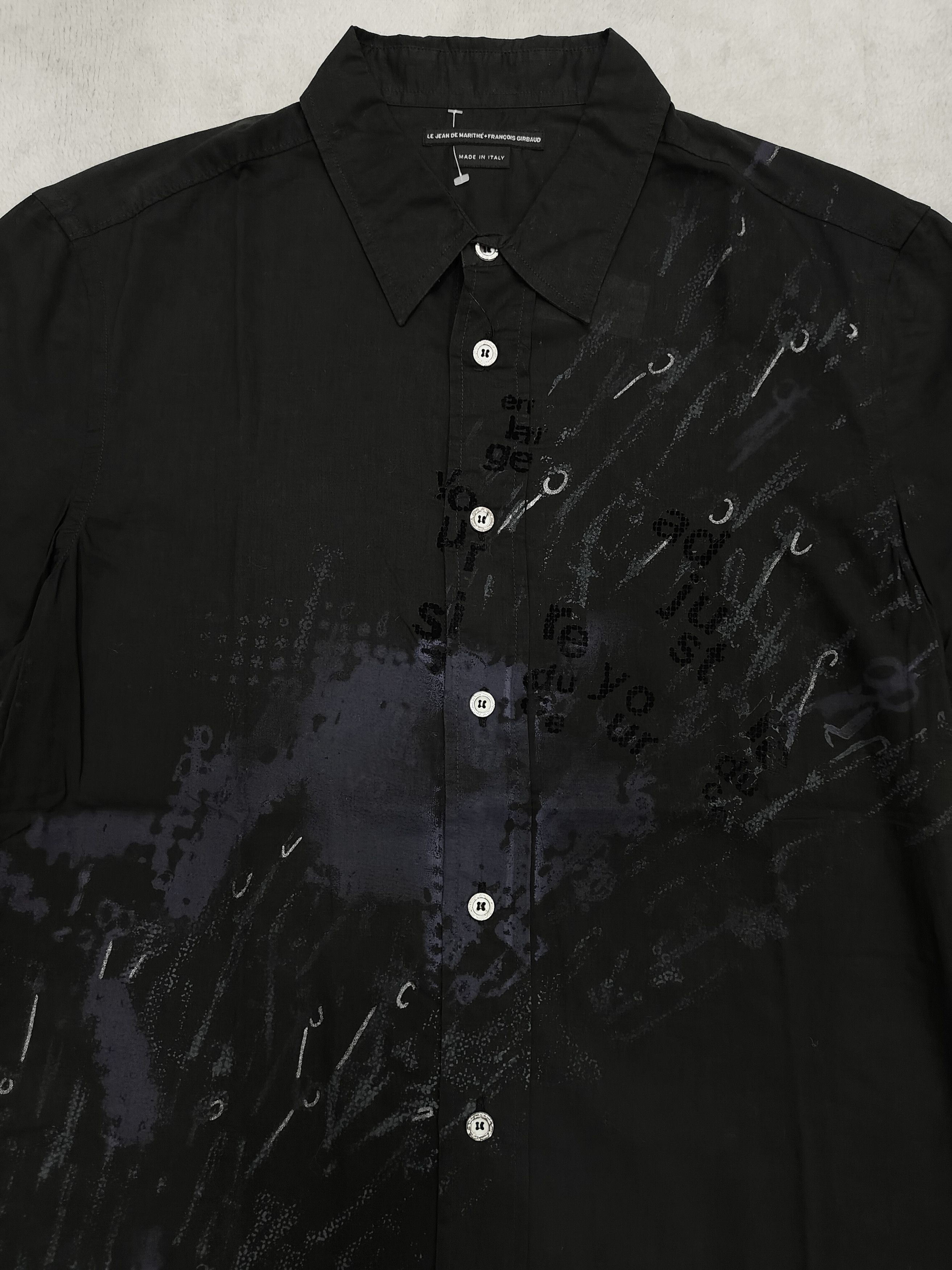 Marithe + Francois Girbaud GRAIL🔥Vtg Marithe Francois Girbaud Splash Art Shirt Size US M / EU 48-50 / 2 - 2 Thumbnail