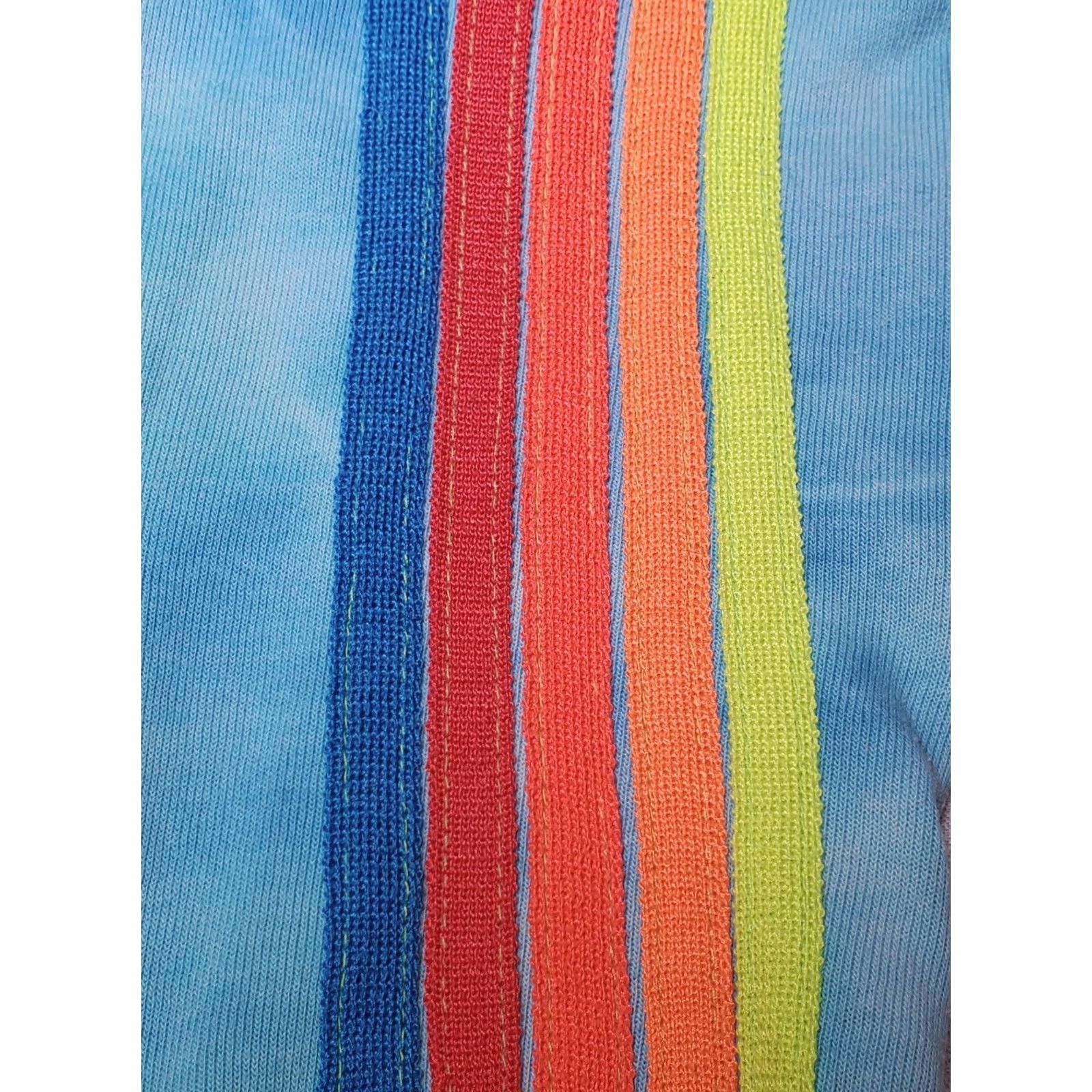 Aviator Nation Aviator Nation Bolt Sweatshirt Crewneck Blue Tie Dye 5 Stripe Women's S Pullover Knit Raglan Sleeve Casual Size S / US 4 / IT 40 - 5 Thumbnail