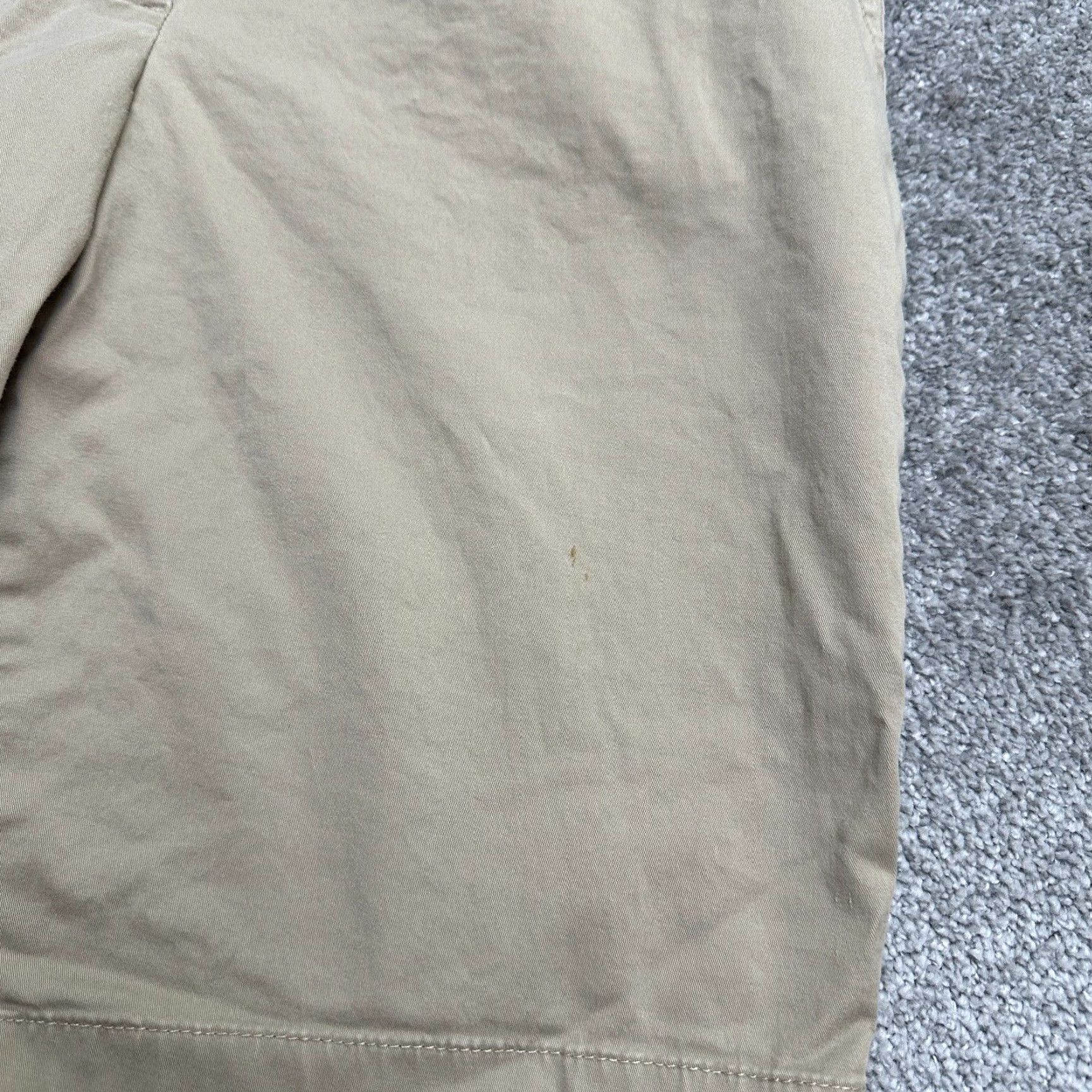 Vintage L.L. Bean Bermuda Shorts Womens 12 Reg High Rise Pocket Casual Khaki Brown 32x11 Size 34" / US 12 / IT 48 - 7 Thumbnail