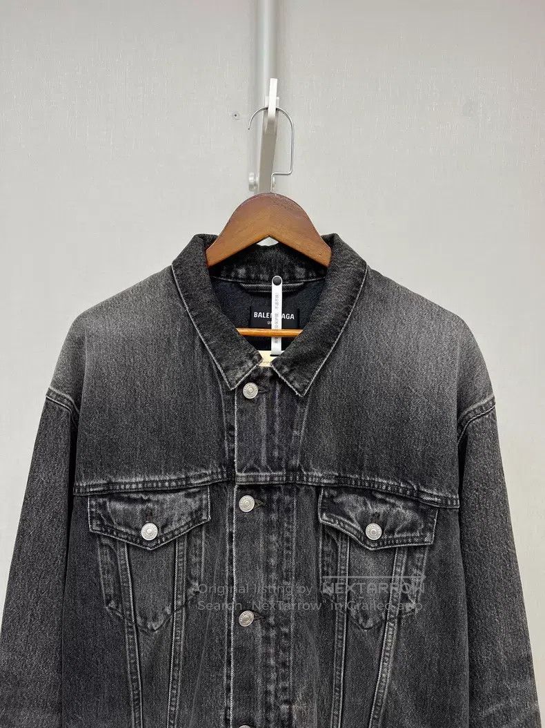 Balenciaga Balenciaga Black Denim Jacket Size US XS / EU 42 / 0 - 3 Thumbnail