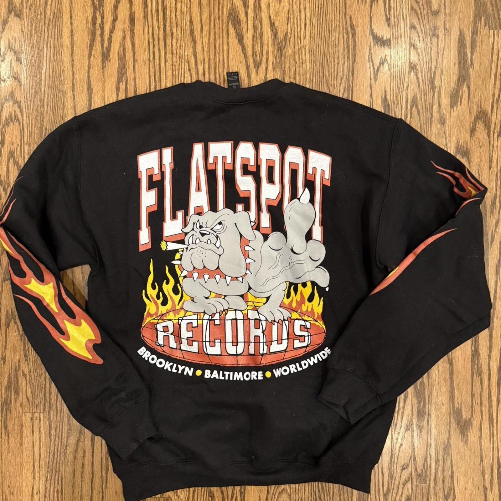 Gildan Flatspot Records - Flame Crewneck Sweatshirt - M Size US M / EU 48-50 / 2 - 5 Thumbnail