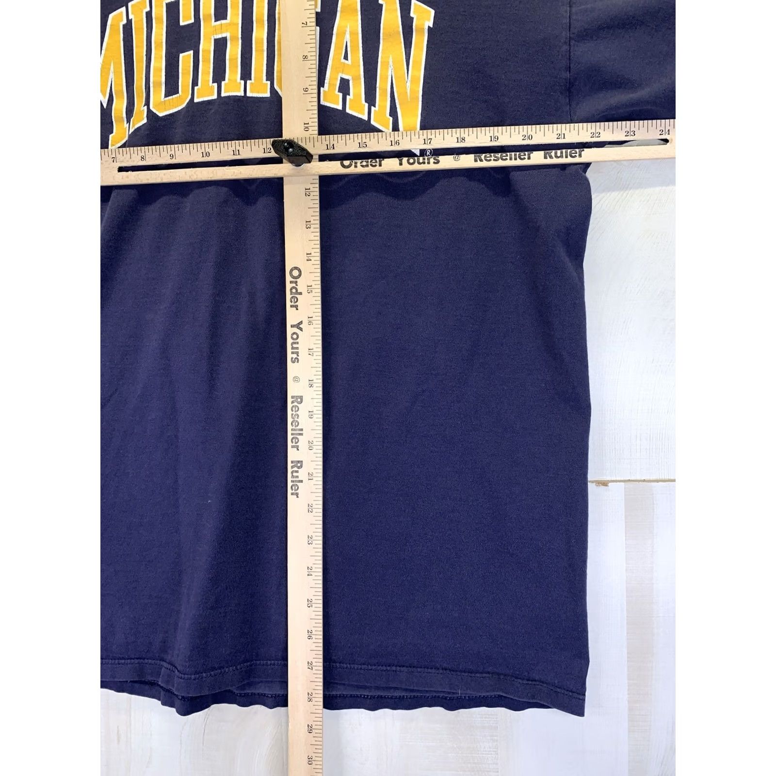 Russell Athletic VINTAGE Russell Athletic Michigan Mens Graphic T Shirt XL USA Made-9117 Blue Cotton Crew Neck Short Sleeve Sports Graphic Print Men Size US XL / EU 56 / 4 - 5 Thumbnail