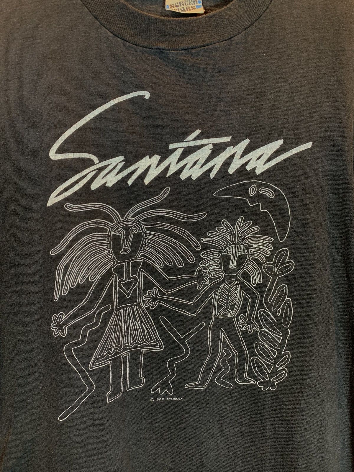 Band Tees × Vintage *RARE* Vintage 1982 Carlos Santana Shangó Tour Art T-Shirt S Size US S / EU 44-46 / 1 - 3 Thumbnail