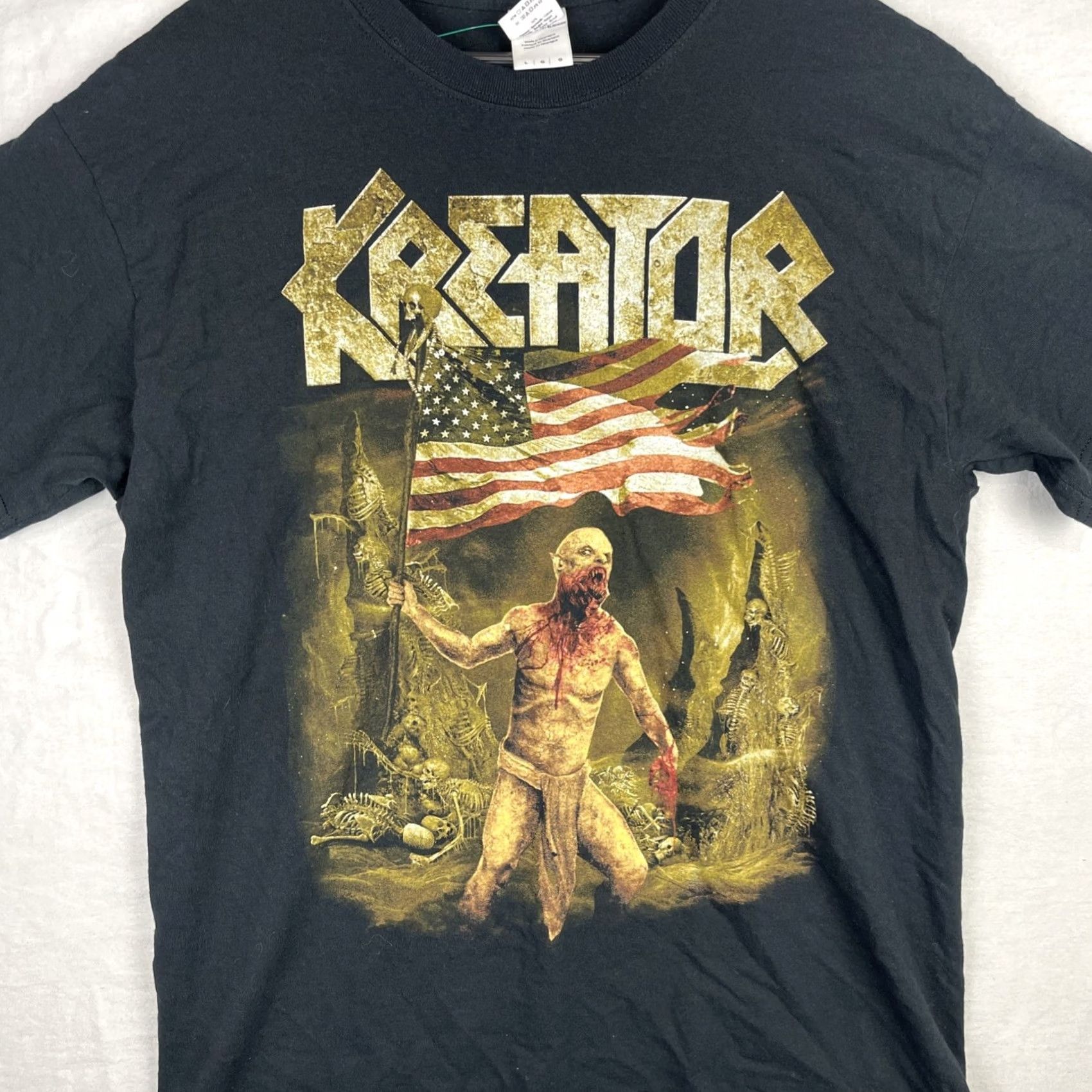 Gildan Kreator Shirt Mens Large Black Death To The World Tour 2014 Thrash Metal Concert Size US L / EU 52-54 / 3 - 2 Thumbnail