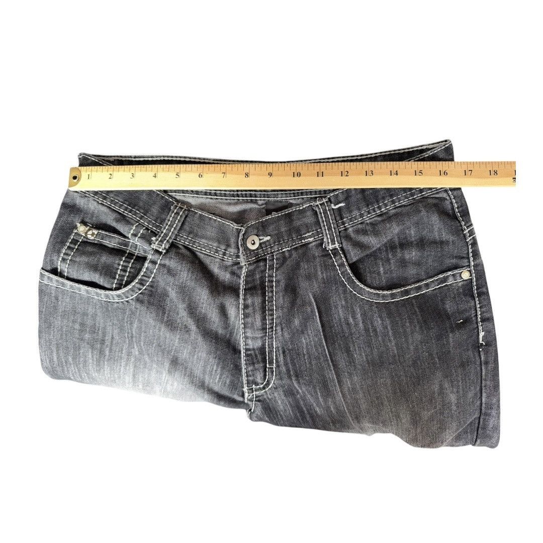 Southpole × Vintage Vtg Southpole Jeans Mens Sz 34x30 Black Faded Baggy Wide Leg Size US 34 / EU 50 - 6 Thumbnail