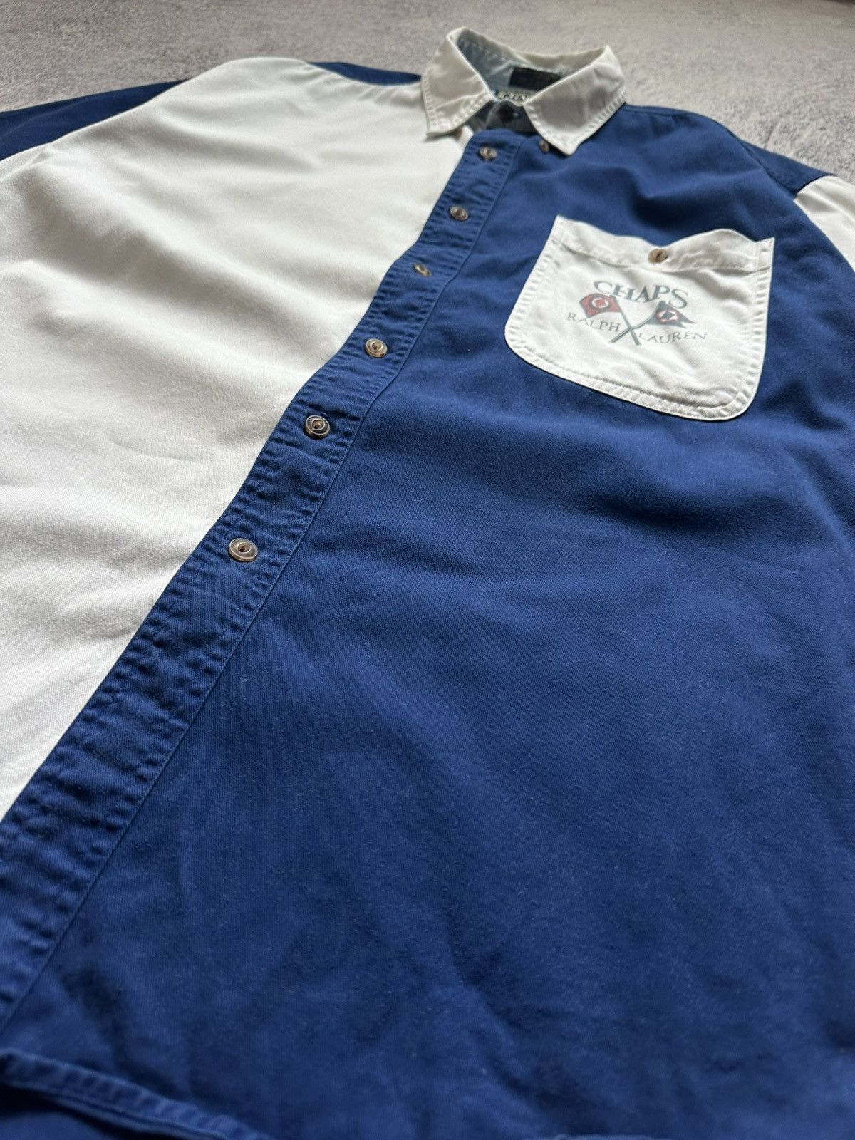 Chaps Ralph Lauren Vtg Chaps Ralph Lauren Yacht Sailing 90s Y2K Button Up Shirt Size US XL / EU 56 / 4 - 4 Thumbnail