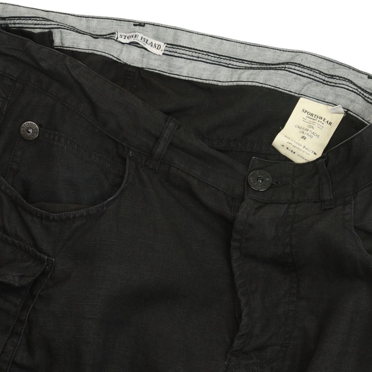 Stone Island Stone Island S/S 07 Lino Flax Badge Cargo Pants Size US 34 / EU 50 - 5 Thumbnail