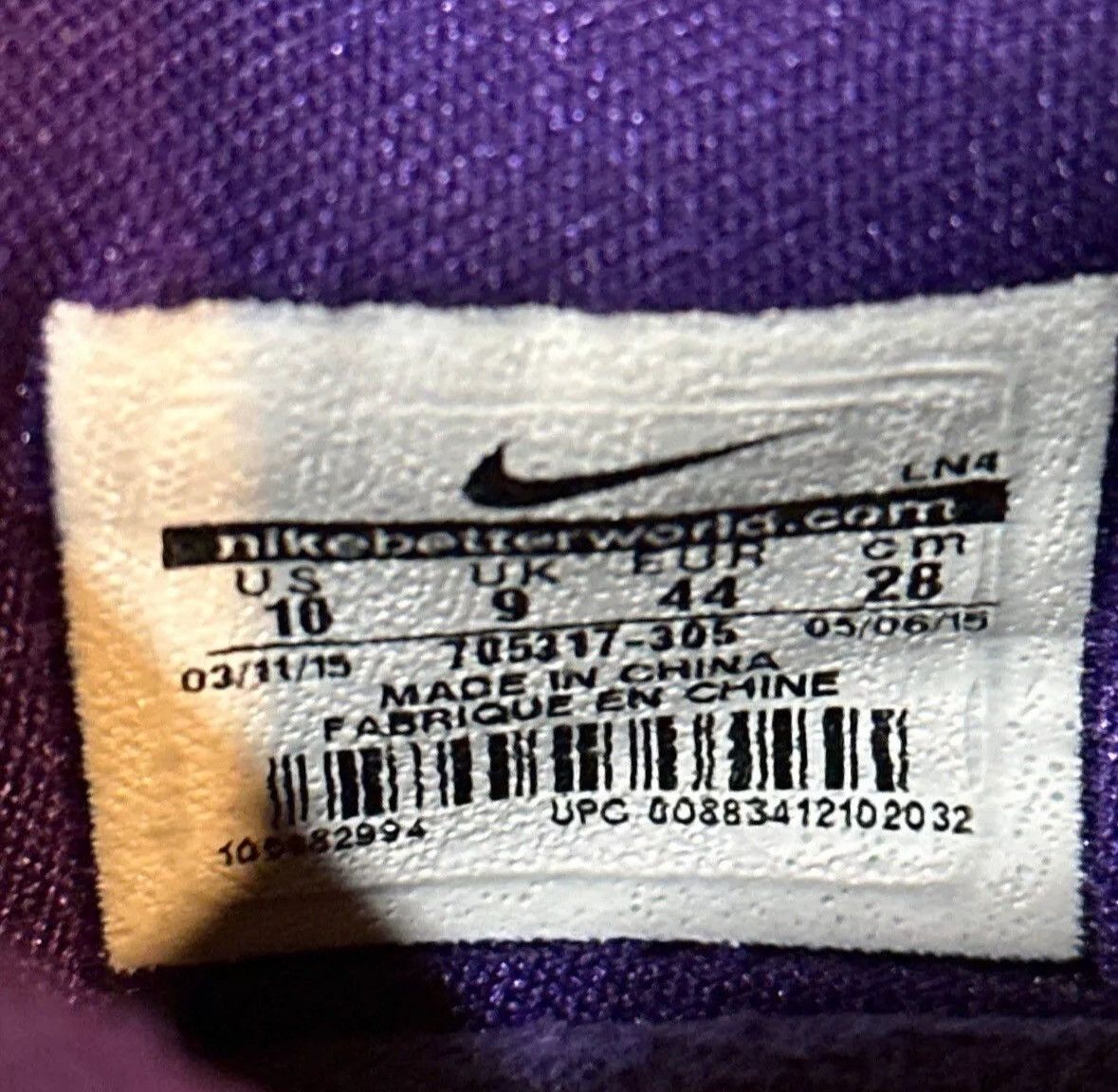 Nike 2015 Kobe 10 ‘Overcome’ SIZE 10 USED-NO BOX Size US 10 / EU 43 - 6 Thumbnail