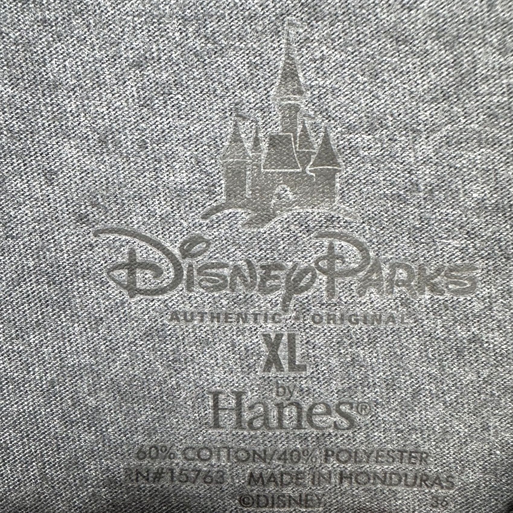 Star Wars Disney Parks Hanes Mens Star Wars Leia Graphic T-Shirt XL Gray Short Sleeve Tee Size US XL / EU 56 / 4 - 4 Thumbnail