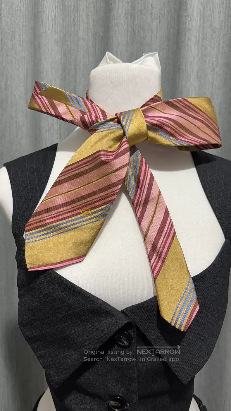 Vivienne Westwood Vivienne Westwood Pink, Blue, and Yellow Tie Size ONE SIZE - 2 Thumbnail