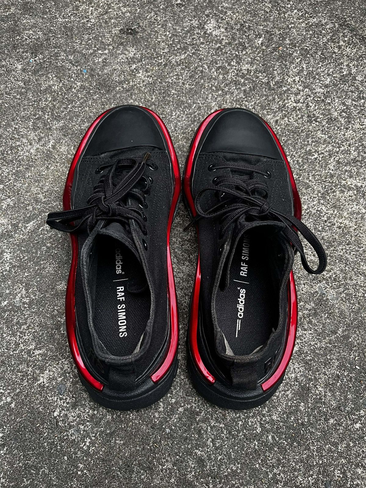 Raf Simons Raf simons detroit runner SZ. 7 US black&Red RARE!!!!! Size US 7 / EU 40 - 6 Thumbnail