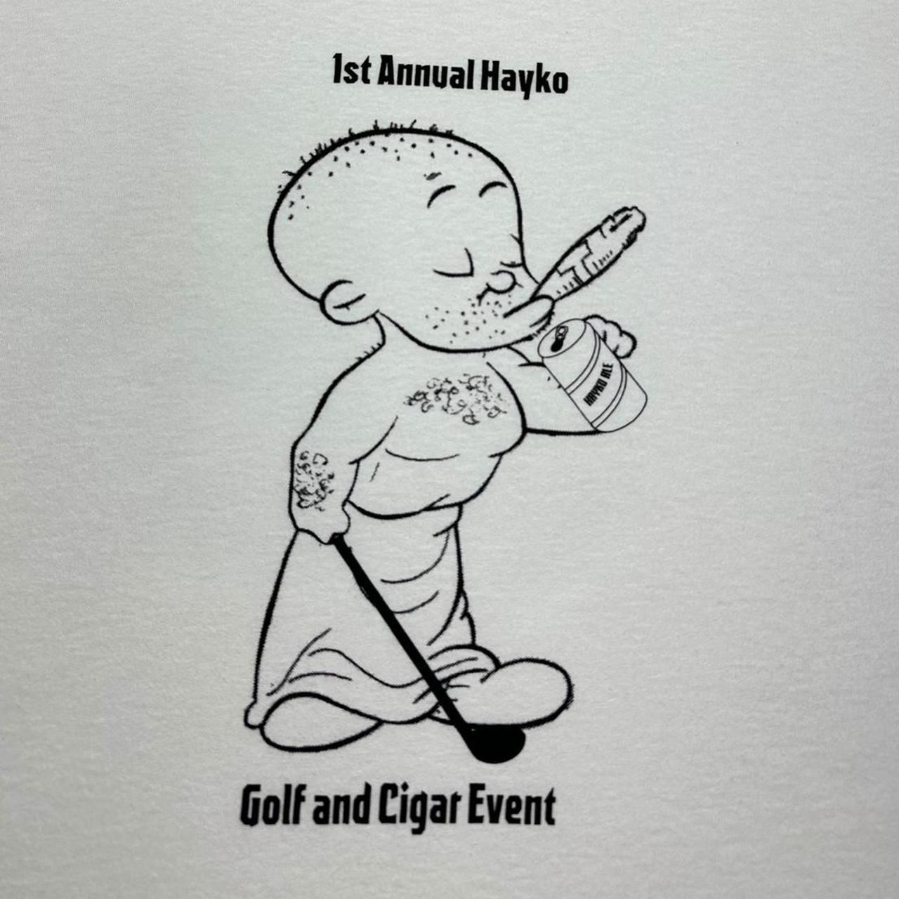 Gildan × Vintage Y2K Golf & Cigar Event T-Shirt Size US XL / EU 56 / 4 - 3 Thumbnail