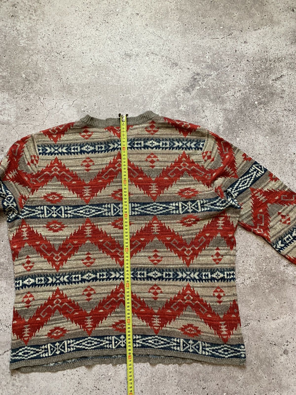 Denim & Supply Ralph Lauren × Vintage DENIM SUPPLY RALPH LAUREN RRL SWEATER KNITTED TEXAS INDIGO Size US XXL / EU 58 / 5 - 8 Thumbnail