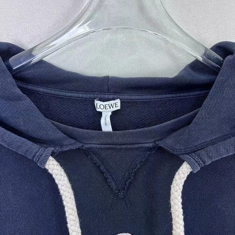 Loewe LOEWE Make an old tassel logo embroidered hoodie Size L / US 10 / IT 46 - 4 Thumbnail