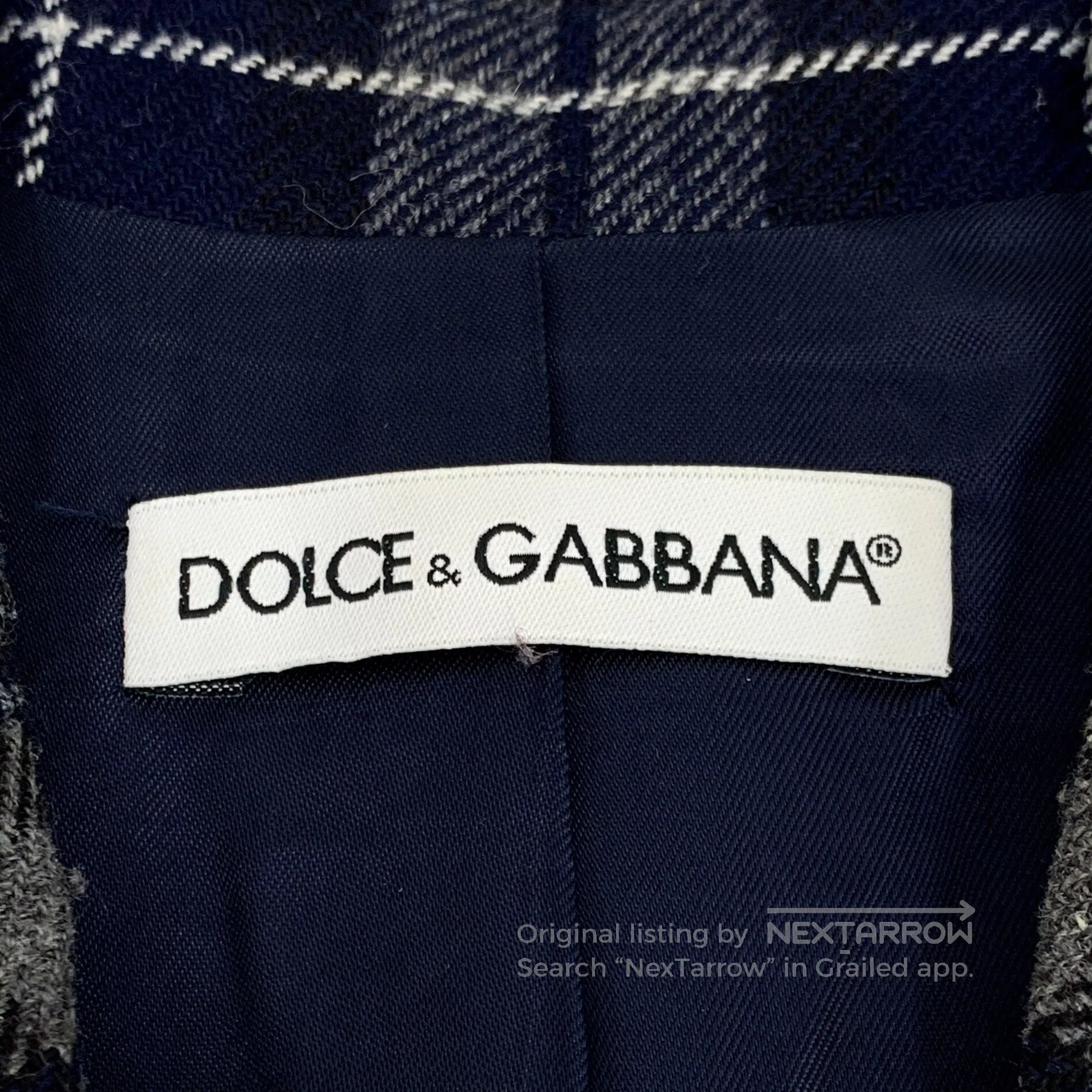Dolce & Gabbana Dolce Gabbana Contrast color check lapel single-breasted l Size US S / EU 44-46 / 1 - 5 Thumbnail