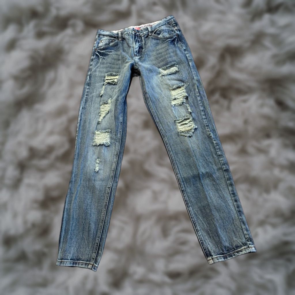 Denime **Men Flex Skinny Jeans Size 30 Blue Distressed Stretch** User: Men Flex Skinny Jeans Size 30 Blue Distressed Stretch Flex Size US 30 / EU 46 - 1 Thumbnail