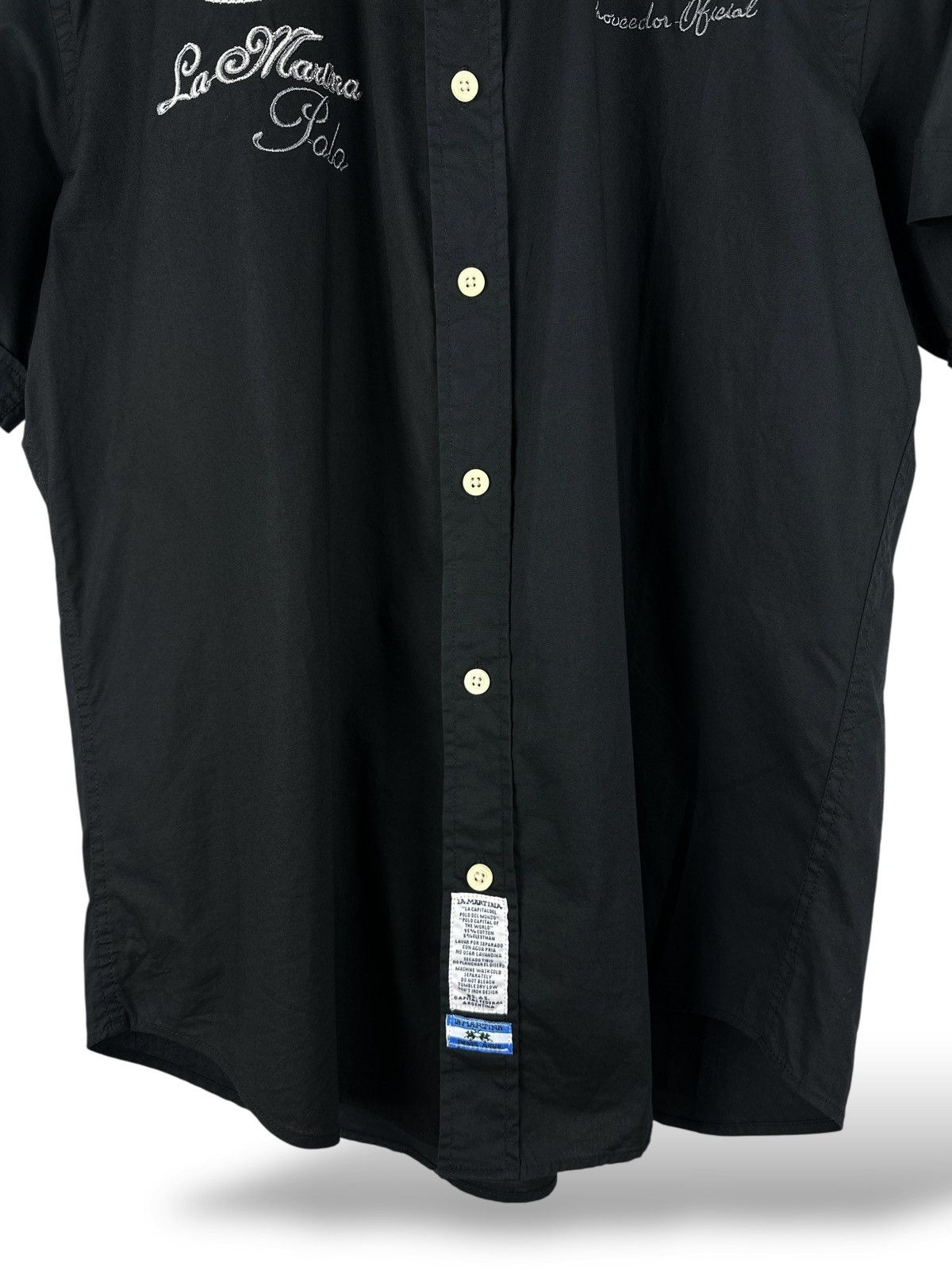 La Martina Vintage La Martina Argentina Short Sleeve Shirt Black Size US XL / EU 56 / 4 - 9 Thumbnail