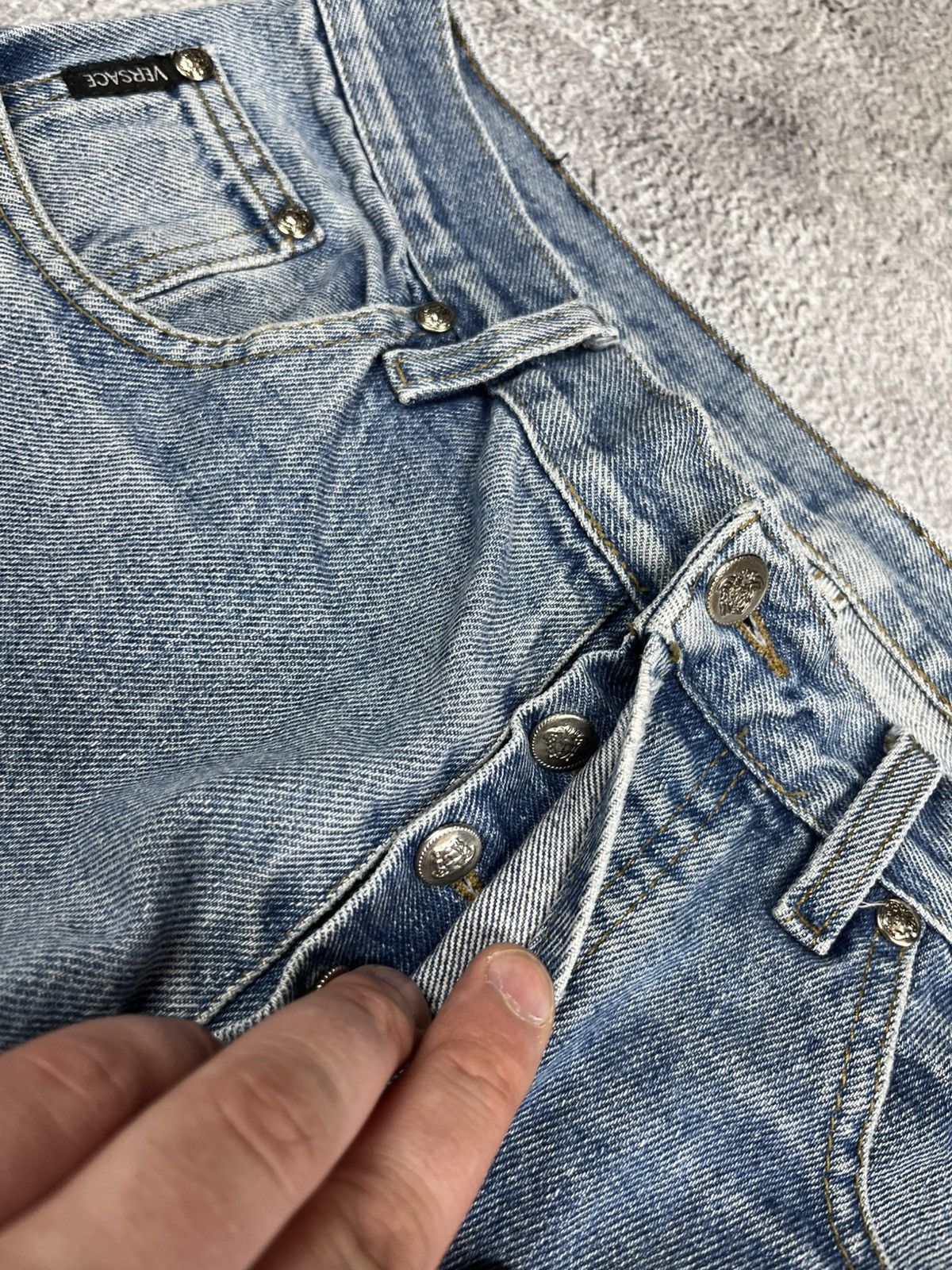 Versus Versace Versace denim pants vintage 90s Size US 32 / EU 48 - 9 Thumbnail
