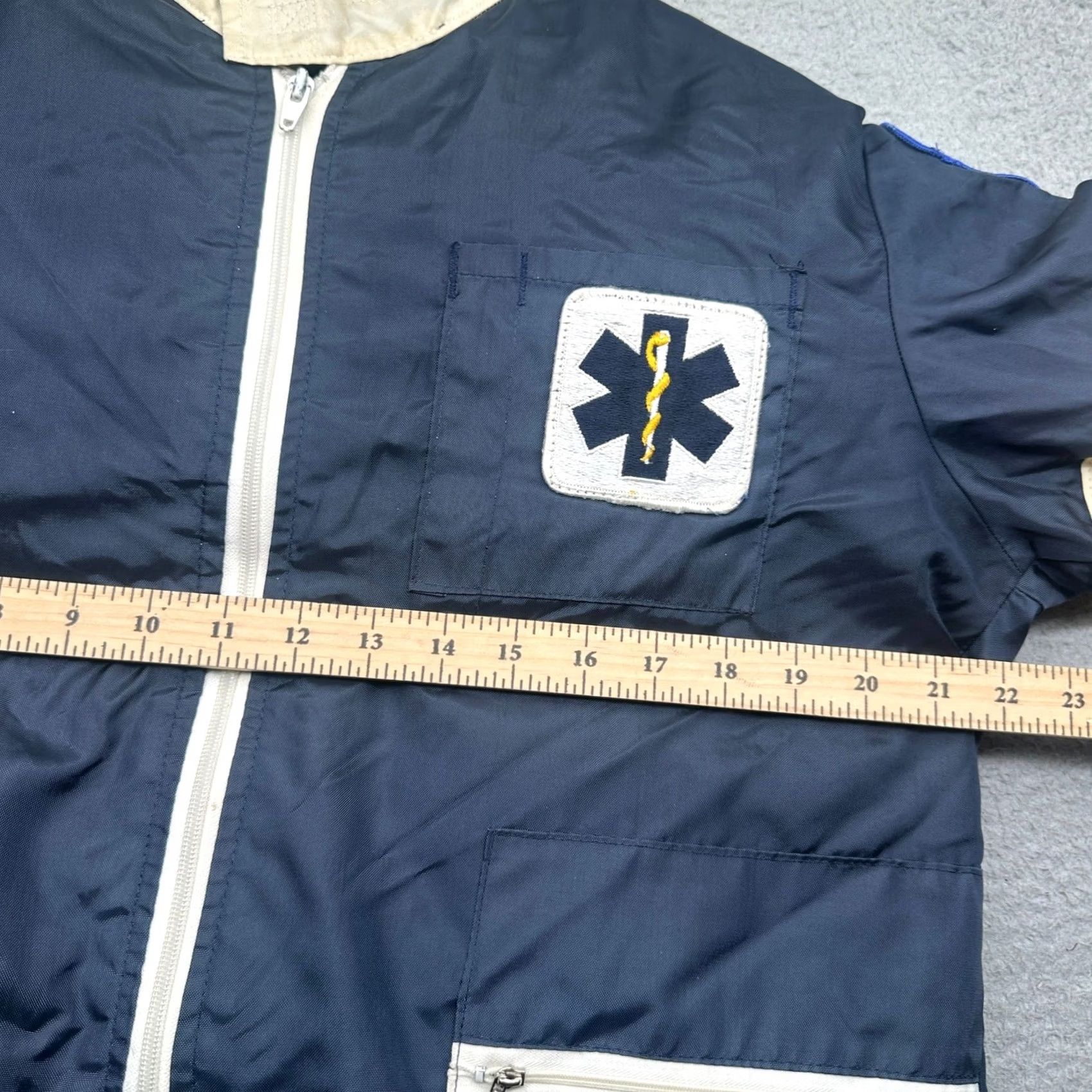 Vintage VINTAGE DynaMed EMT Jacket Mens S Navy Full Zip Lined Removable Patches 70s Size US S / EU 44-46 / 1 - 5 Thumbnail
