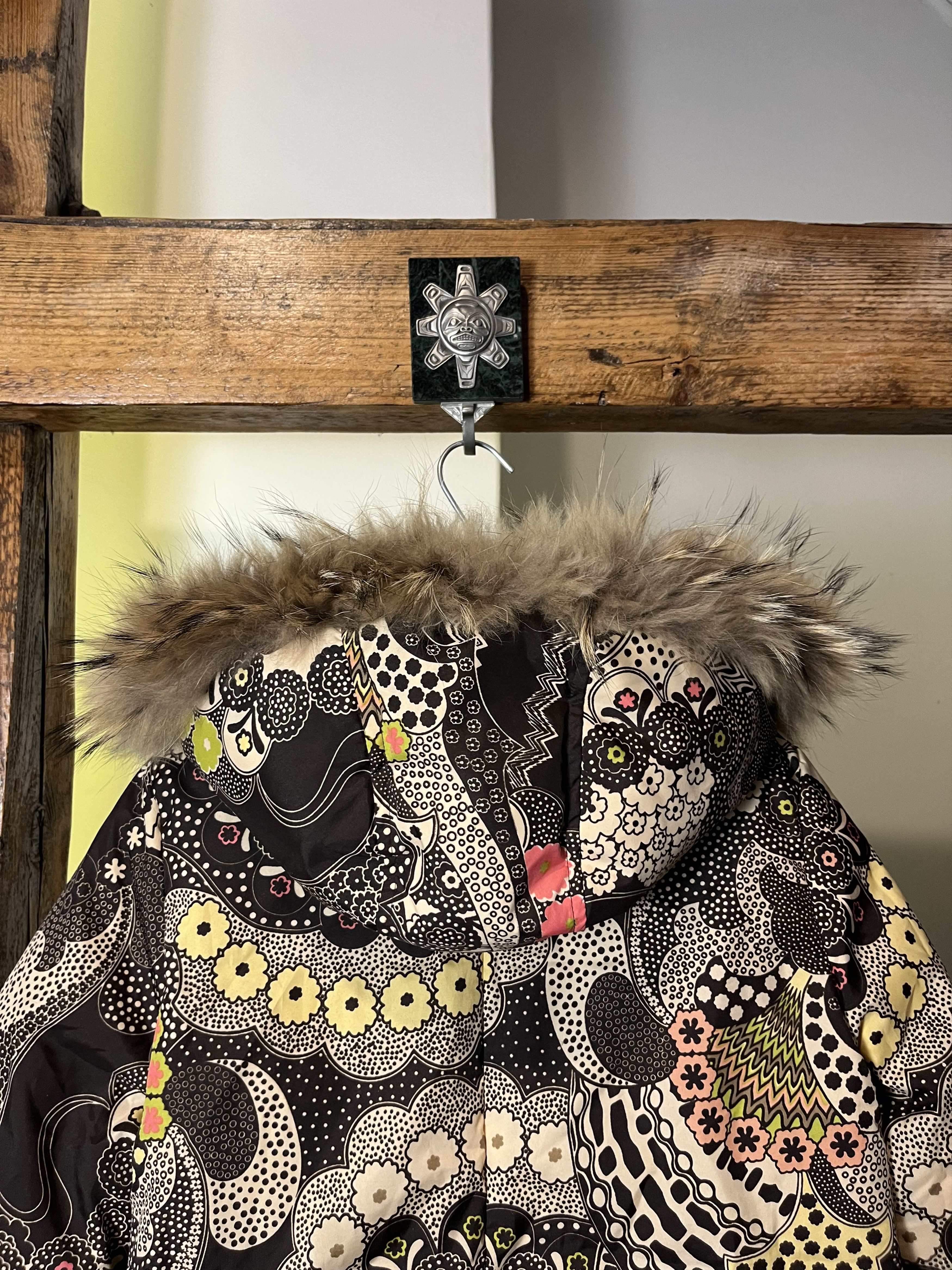 Missoni × Vintage Vintage M Missoni Down Puffer Coat Abstract Floral Pattern Size M / US 6-8 / IT 42-44 - 8 Thumbnail