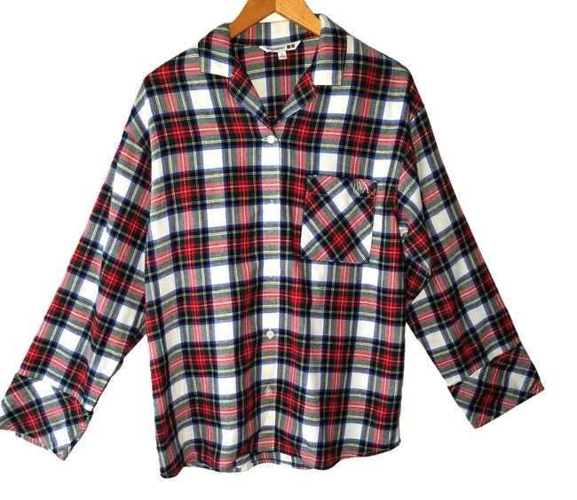 JW Anderson × Uniqlo JW Anderson x Uniqlo Red Plaid Flannel Shirt Size US L / EU 52-54 / 3 - 1 Thumbnail