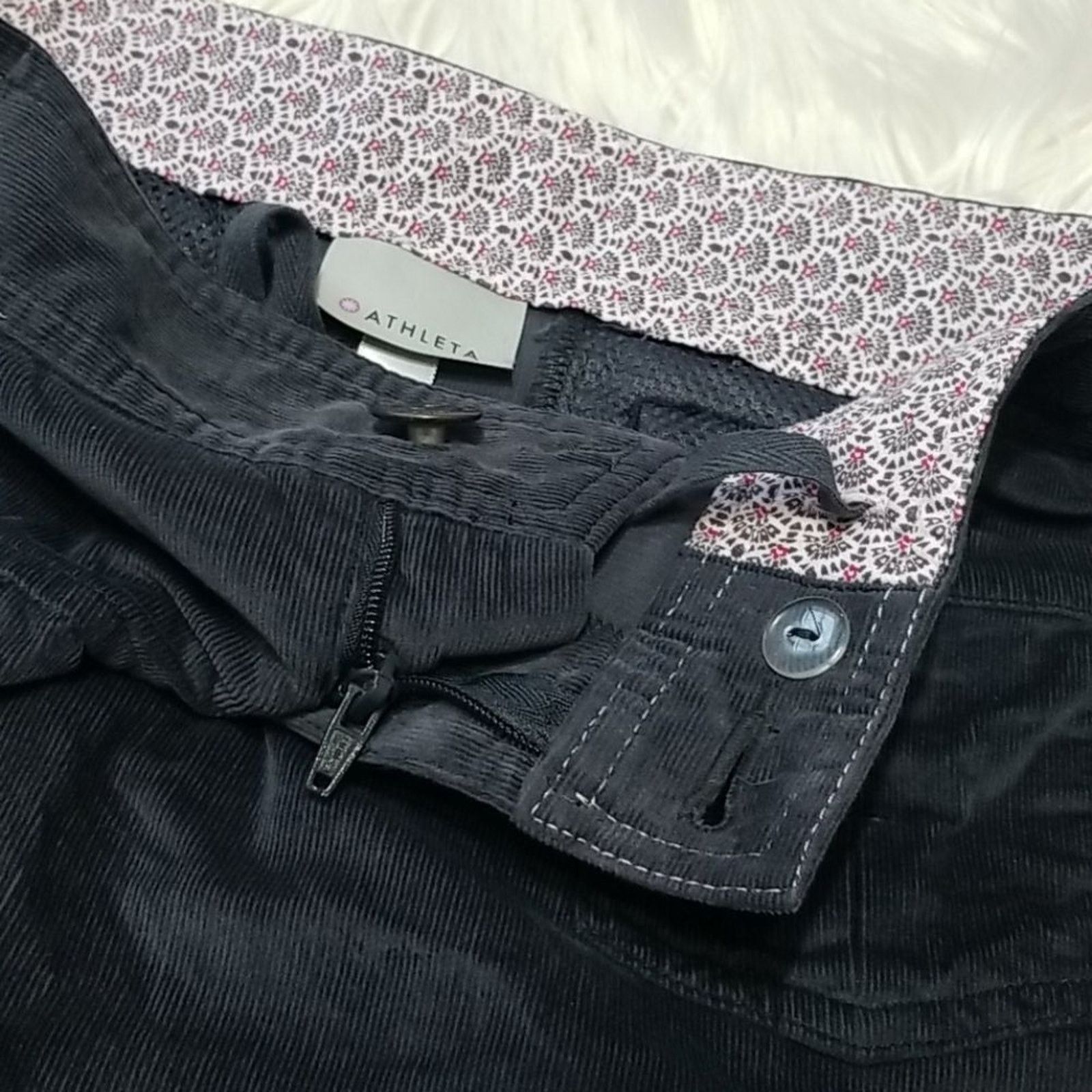 Athleta Athleta Dark Grey Cordoba Corduroy Skirt Size 26" / US 2 / IT 38 - 4 Thumbnail