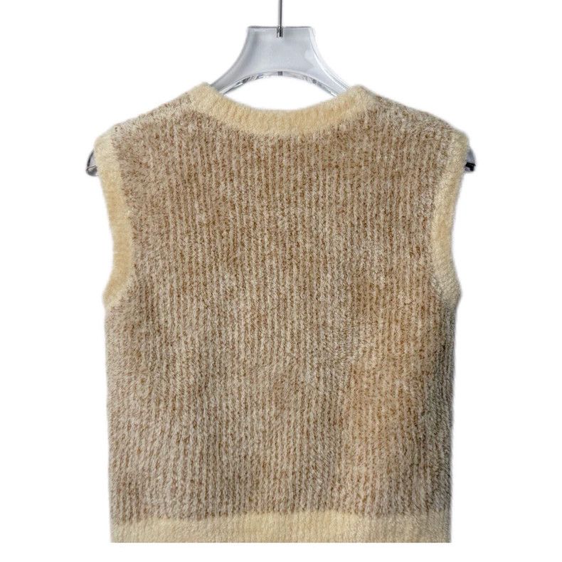 Loewe LOEWE Plaid pattern jacquard casual round neck vest Size S / US 4 / IT 40 - 2 Thumbnail
