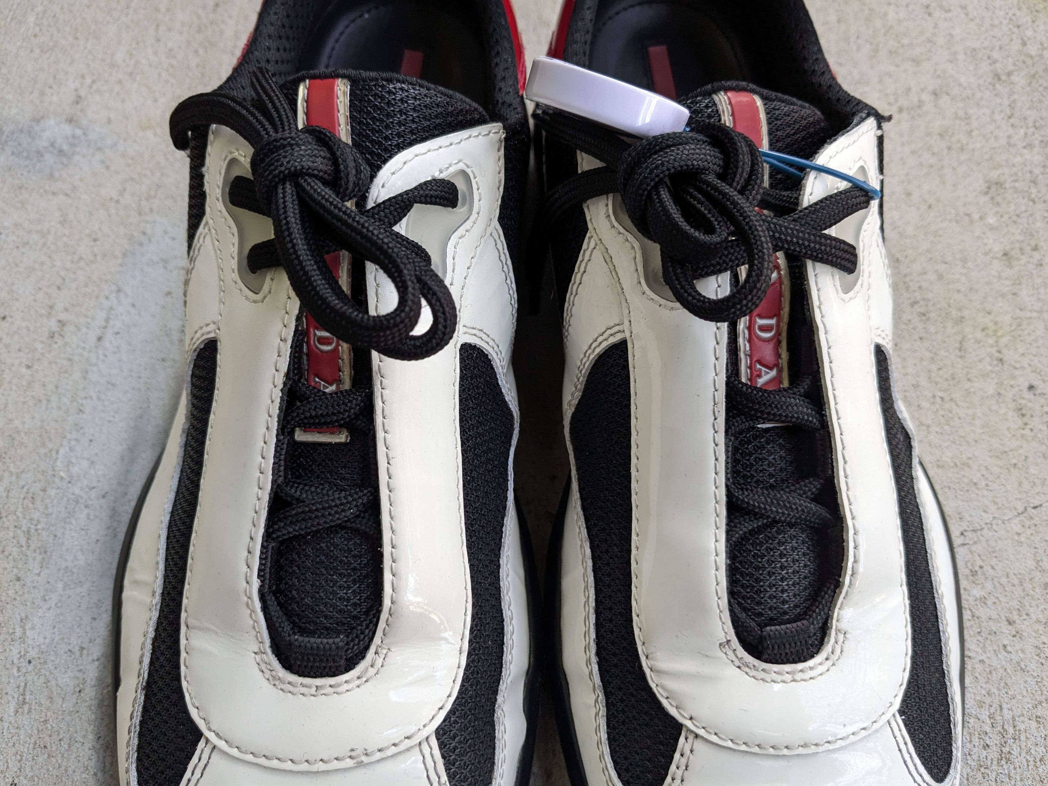 Prada Prada America's Cup Black 9.5 Leather Low Tops PS0906 Size US 9.5 / EU 42-43 - 3 Thumbnail