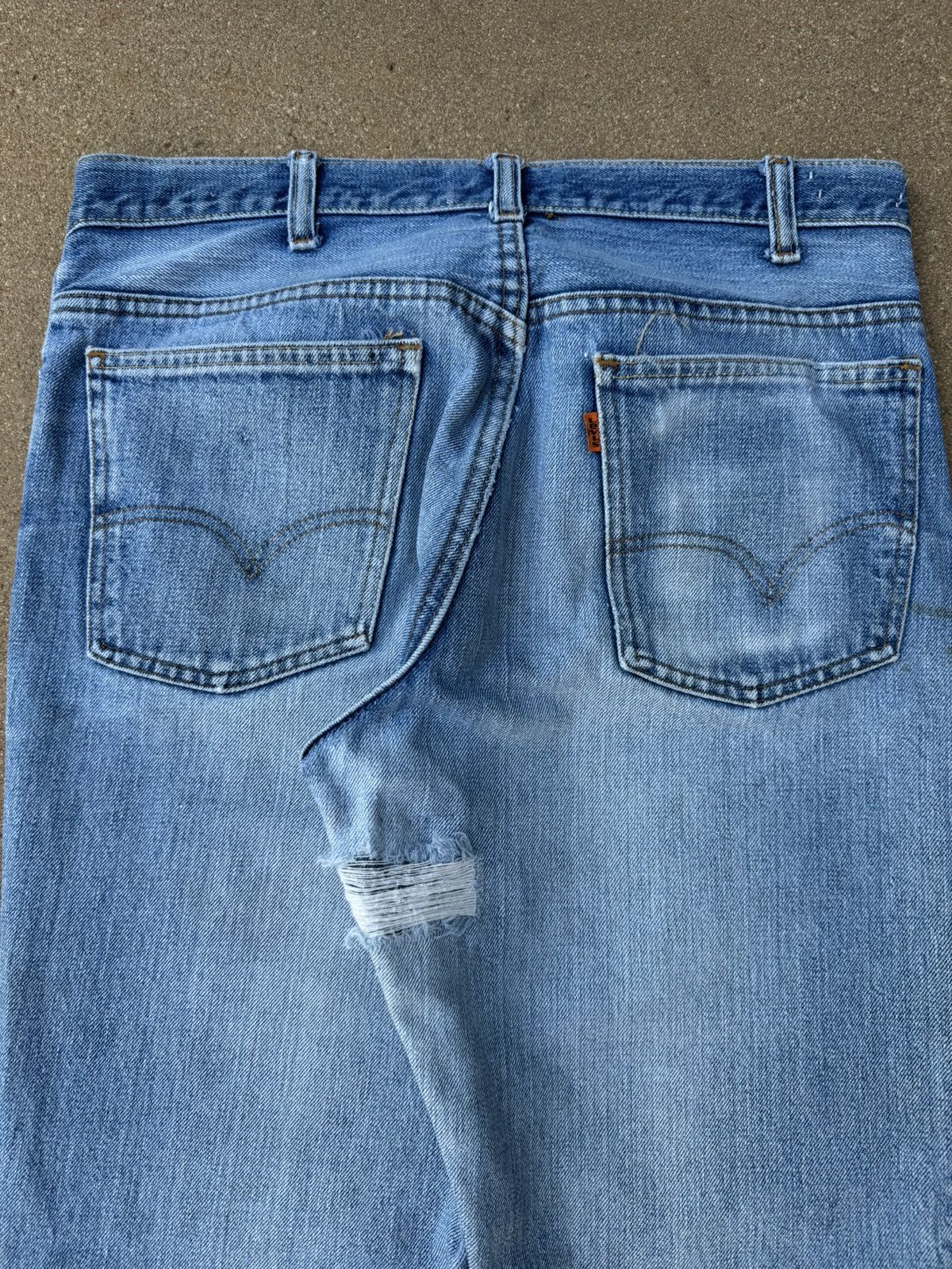 Levi's × Vintage Vtg 70’s Levi’s 646 Orange Tab Bellbottom Flare Jeans 33x30 Size US 33 - 7 Thumbnail