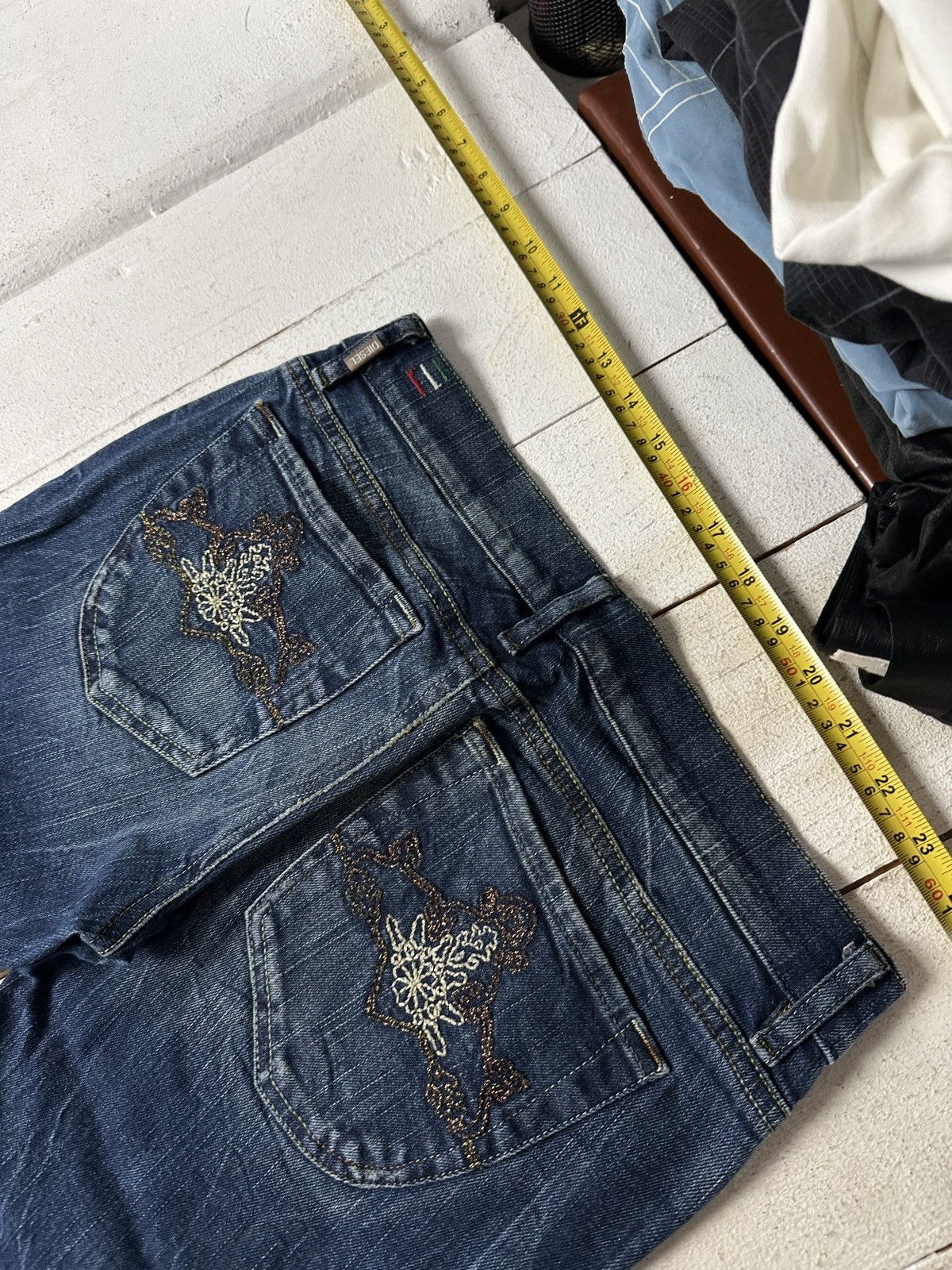 Diesel 🚨Gothic Diesel Regular Slim relax Flared Jeans Womens Size 28" / US 6 / IT 42 - 12 Thumbnail