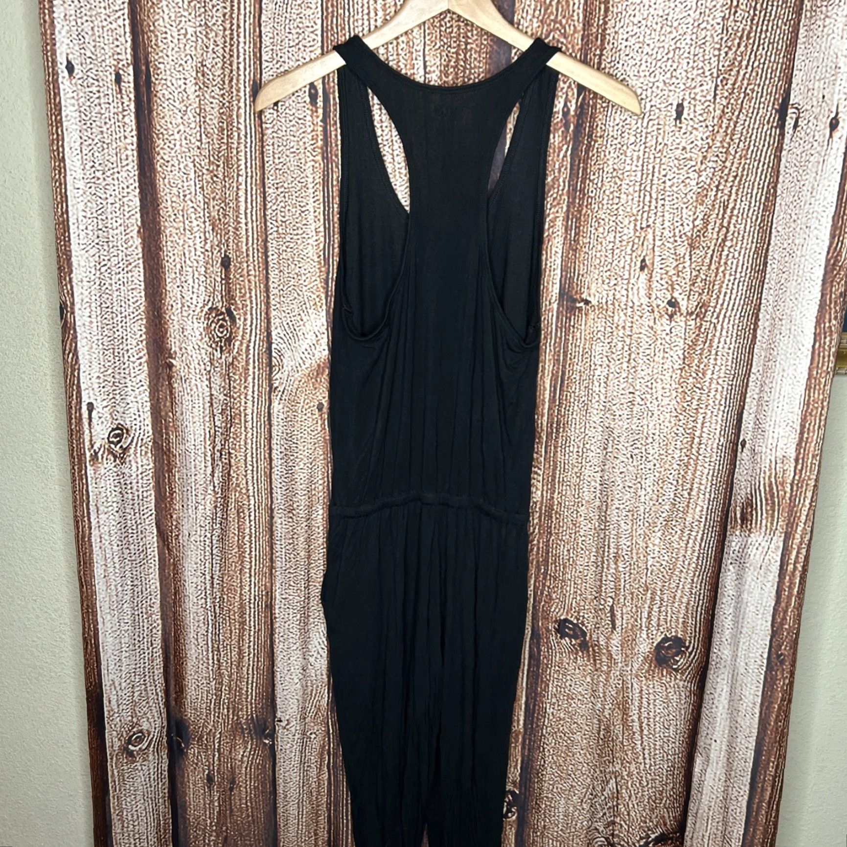 Vintage Aerie Womens Jumpsuit XS Black Sleeveless One-Piece Regular Size XS Size 26" / US 2 / IT 38 - 4 Thumbnail