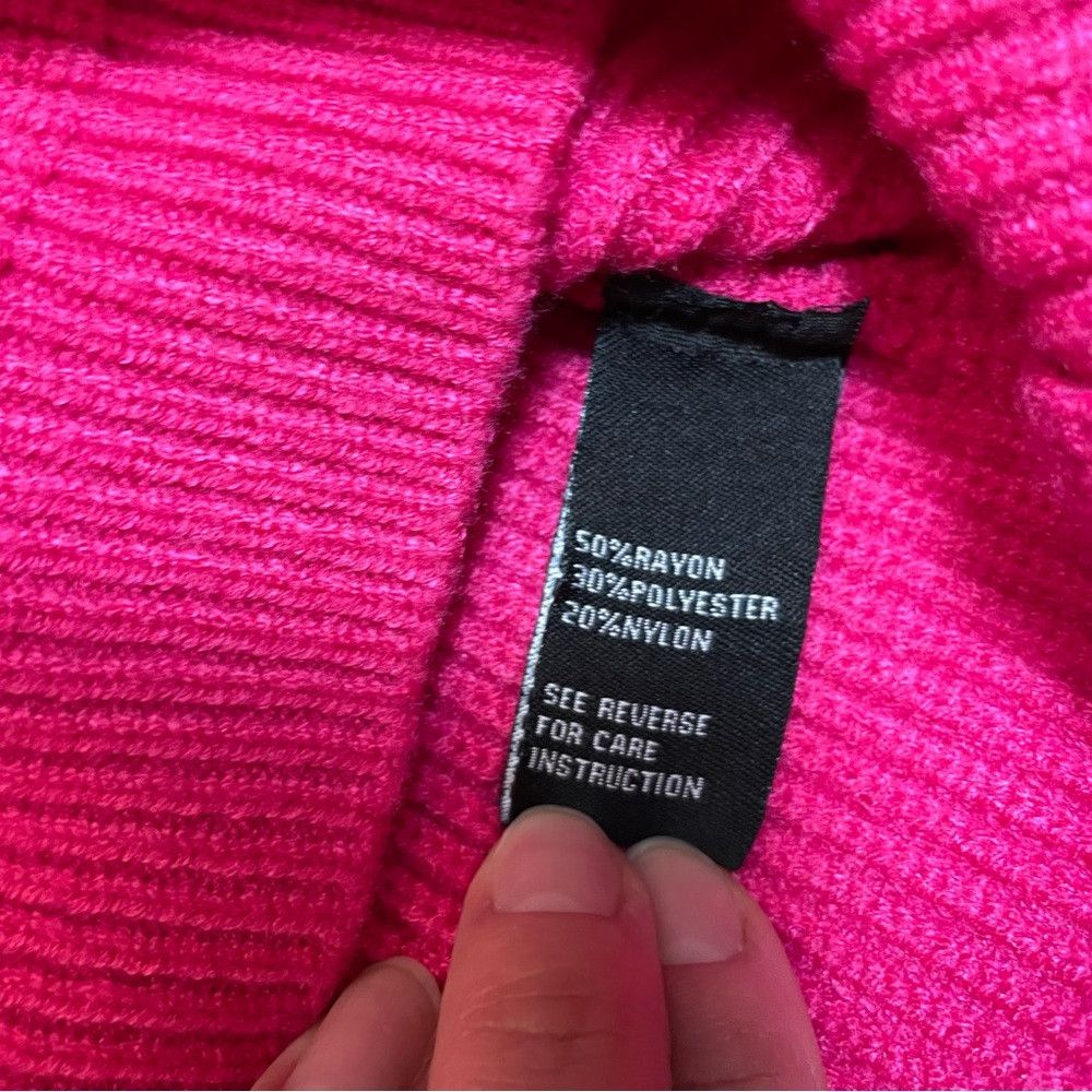Other NWT New Cliche Puff Sleeve Hot Pink Sweater Size M Size M / US 6-8 / IT 42-44 - 8 Thumbnail