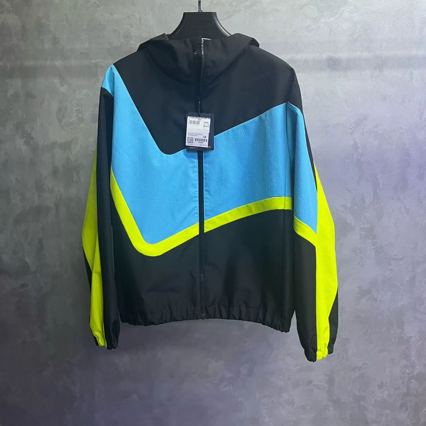 Louis Vuitton Louis Vuitton Black Color-Block Logo Zip Jacket Size US M / EU 48-50 / 2 - 1 Thumbnail