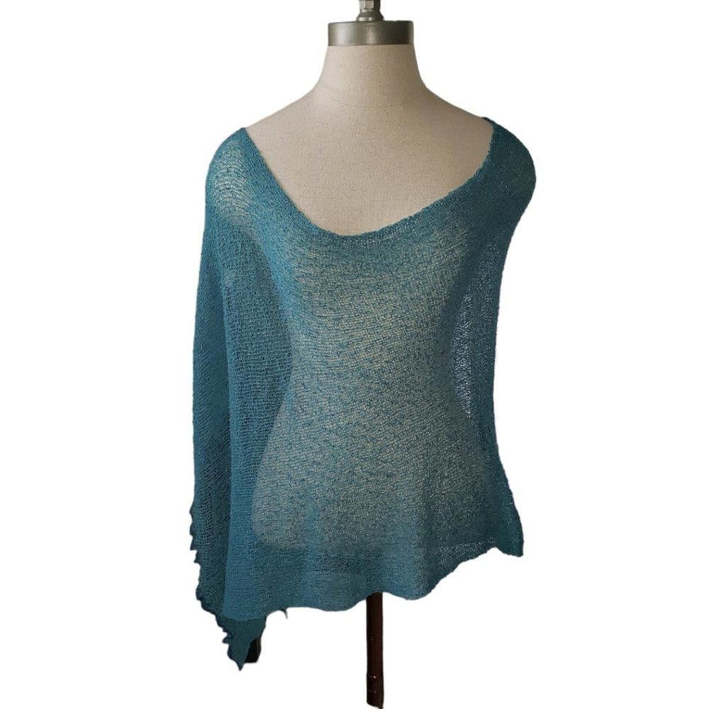 Designer CT809 Green Ladies See Through Poncho S Size S / US 4 / IT 40 - 1 Thumbnail