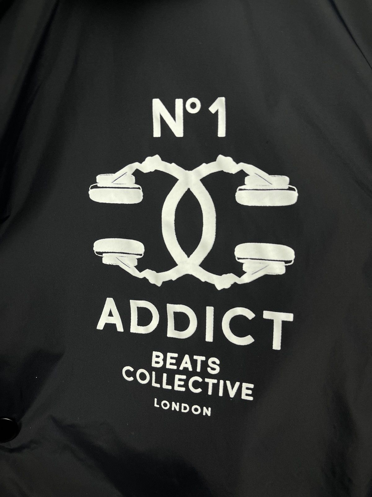 ADDICT Addict London Beats Collection Black Nylon Coach Jacket Men’s Size Large Size US L / EU 52-54 / 3 - 8 Thumbnail