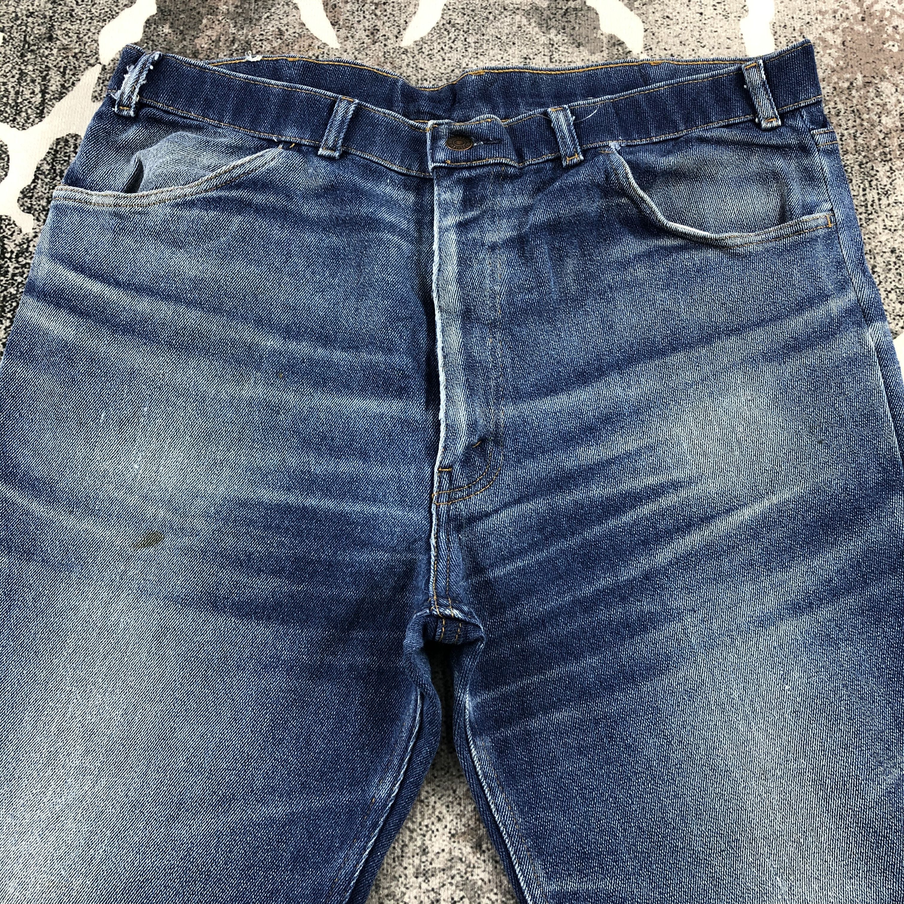 Levi's Vintage Levis 547 Jeans Blue Wash Denim KJ864 Size US 37 - 3 Thumbnail
