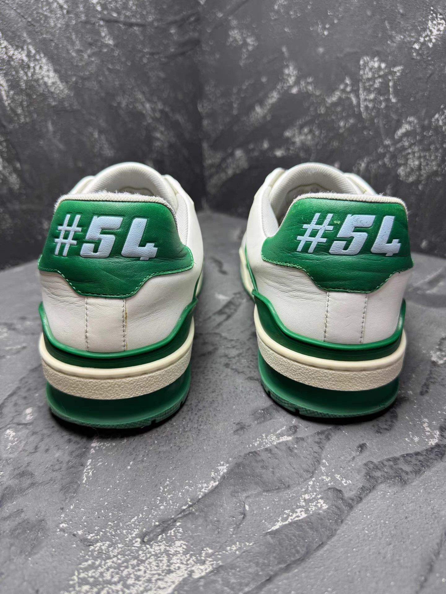 Louis Vuitton LV Trainer White & Green First Release Q10 Size US 8.5 / EU 41-42 - 7 Thumbnail