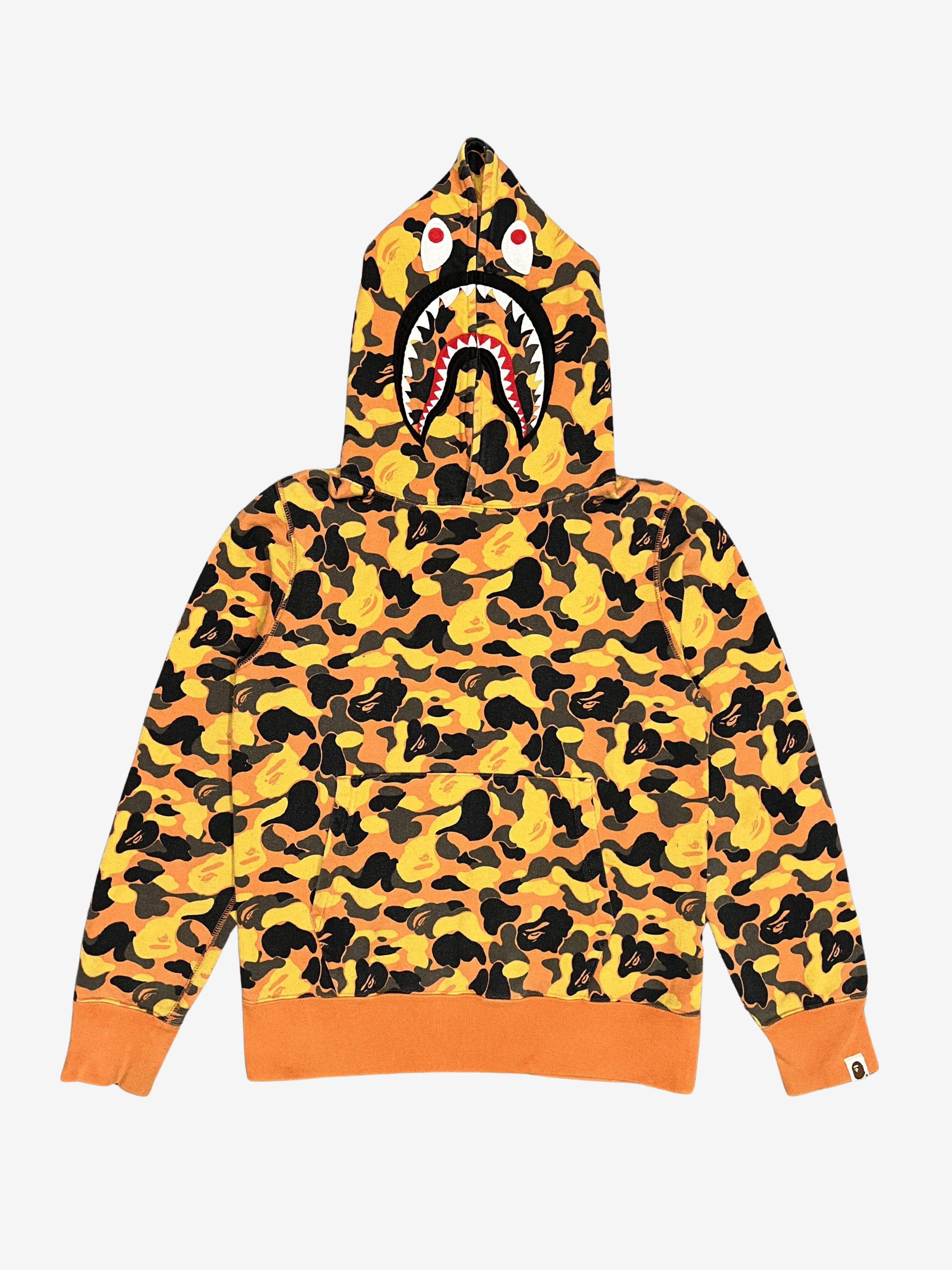 Bape × XO A Bathing Ape x XO Orange Camo Pullover Shark Hoodie Size US S / EU 44-46 / 1 - 1 Thumbnail