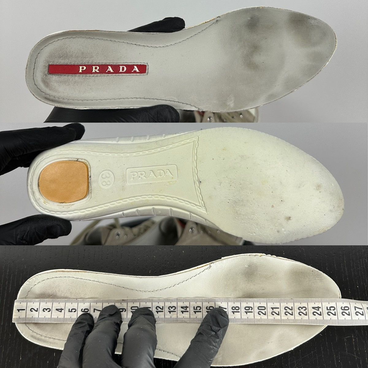 Prada Prada Suede Low Tops Red Tab Linea Rossa Trainers Sneakers Size US 8.5 / IT 38.5 - 25 Thumbnail