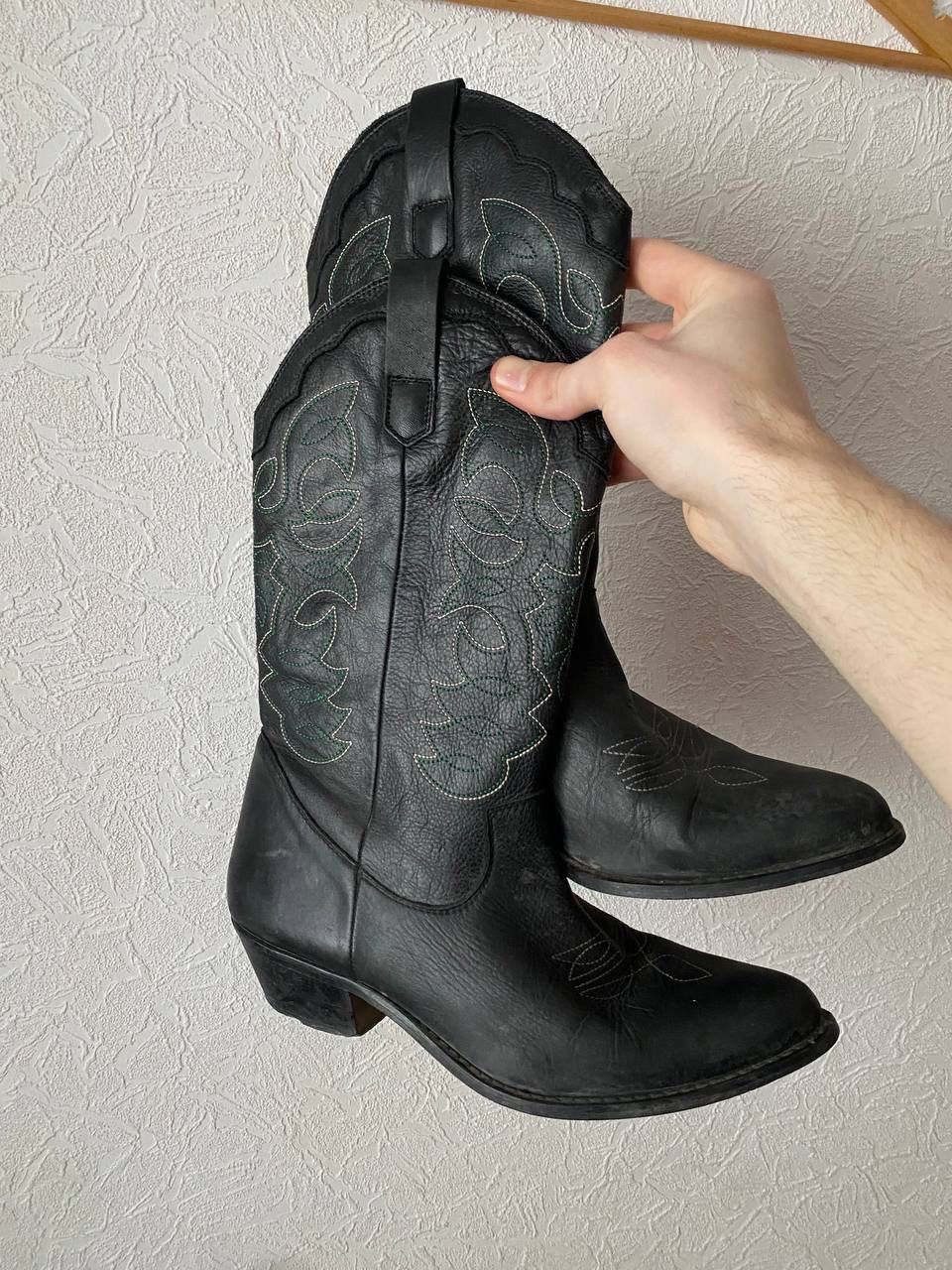 Vintage Vintage Spanish Leather Cowboy Western Boots Sz 39 Size US 9 / IT 39 - 1 Thumbnail