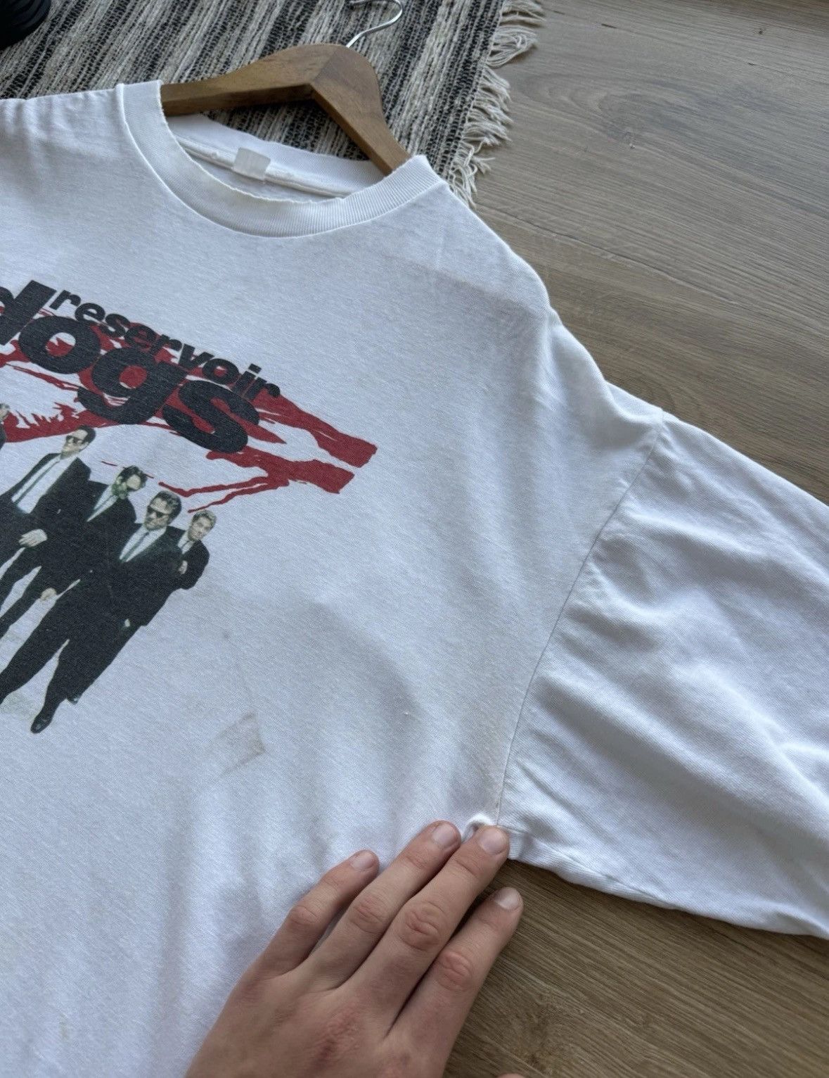 Vintage 1992 Reservoir Dogs Quentin Tarantino Movie T-Shirt 90s Film Size US XL / EU 56 / 4 - 5 Thumbnail