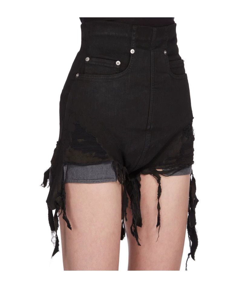 Rick Owens Rick Owens size xs 24SS Wash Break Fringe Hot Pants Shorts Size 23" - 7 Thumbnail