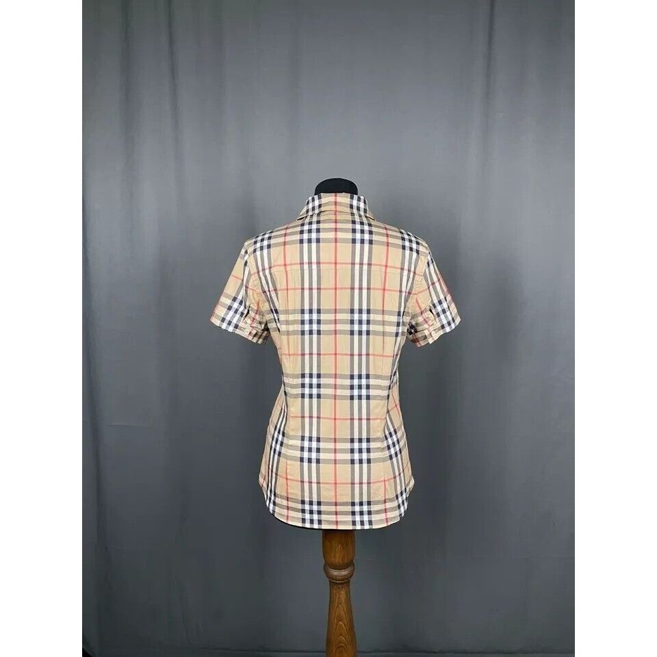 Burberry Burberry Nova Check Women's Beige Shortsleeve Shirt Size S Size S / US 4 / IT 40 - 9 Thumbnail