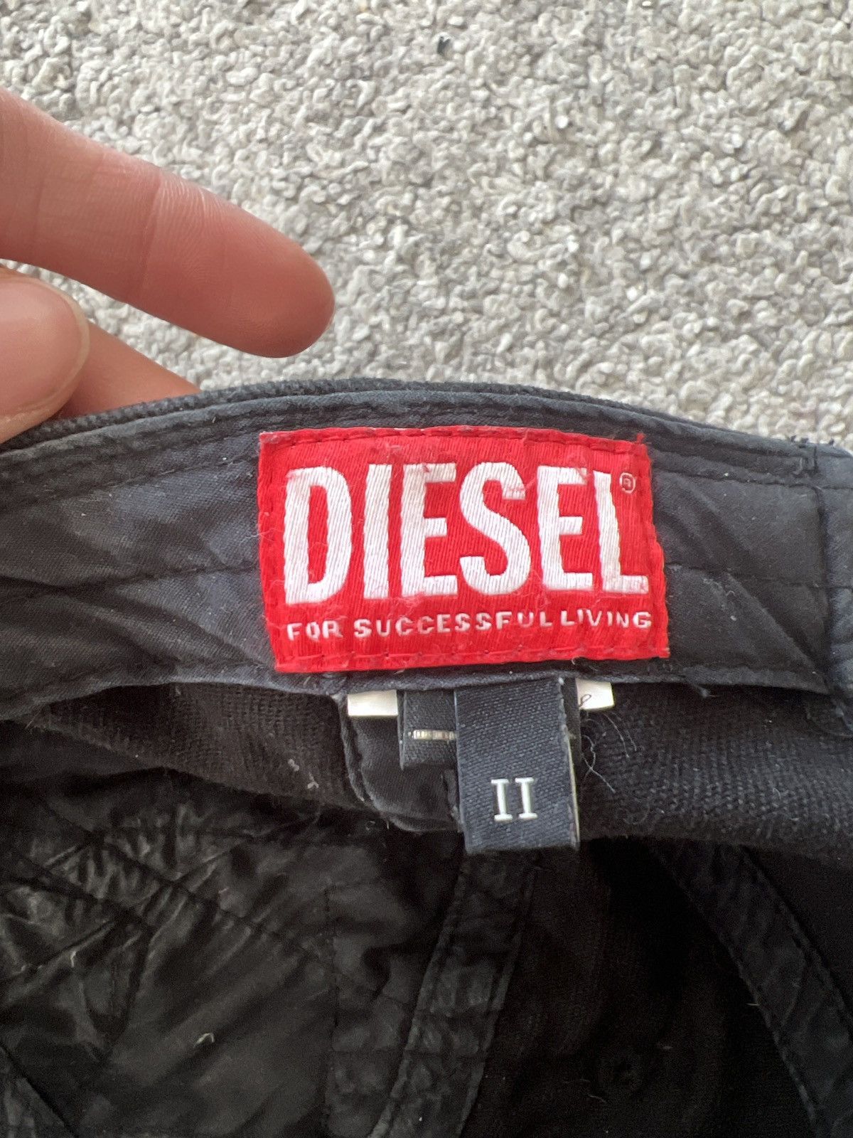 Diesel Distressed Diesel x Balenciaga Style Cap. Size ONE SIZE - 3 Thumbnail