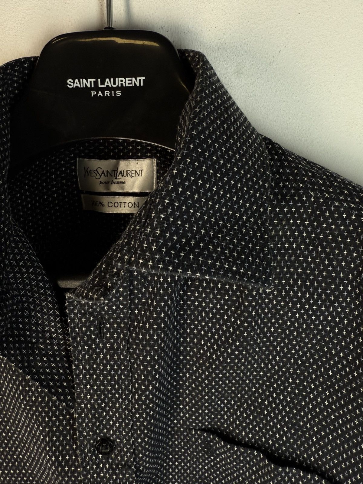 Yves Saint Laurent ♱ ♱ ♱ Crosses YSL Shirt Summer Size US M / EU 48-50 / 2 - 17 Thumbnail