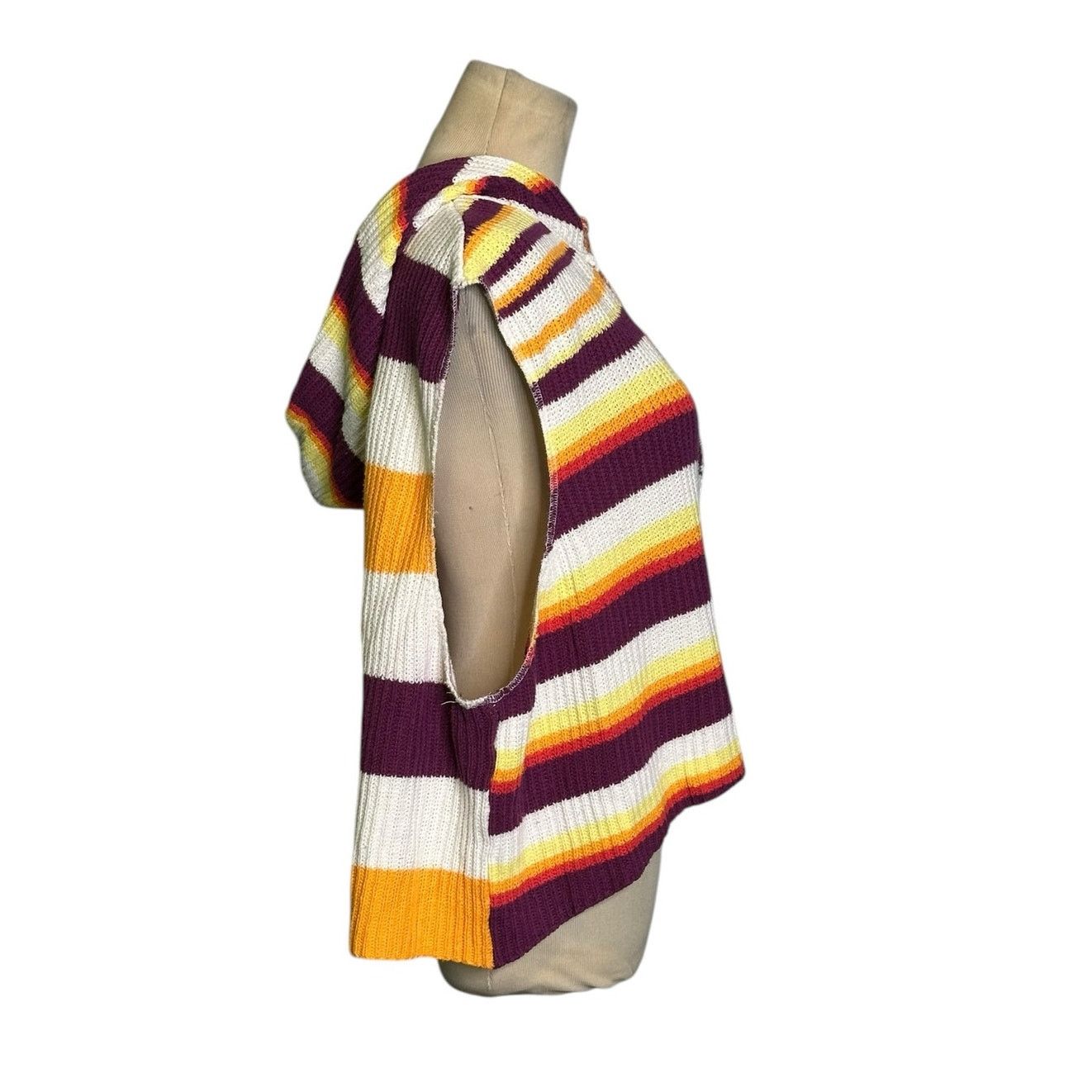 Bdg BDG colorful striped slouchy hoodie sweater Vest Size XS Size XS / US 0-2 / IT 36-38 - 7 Thumbnail